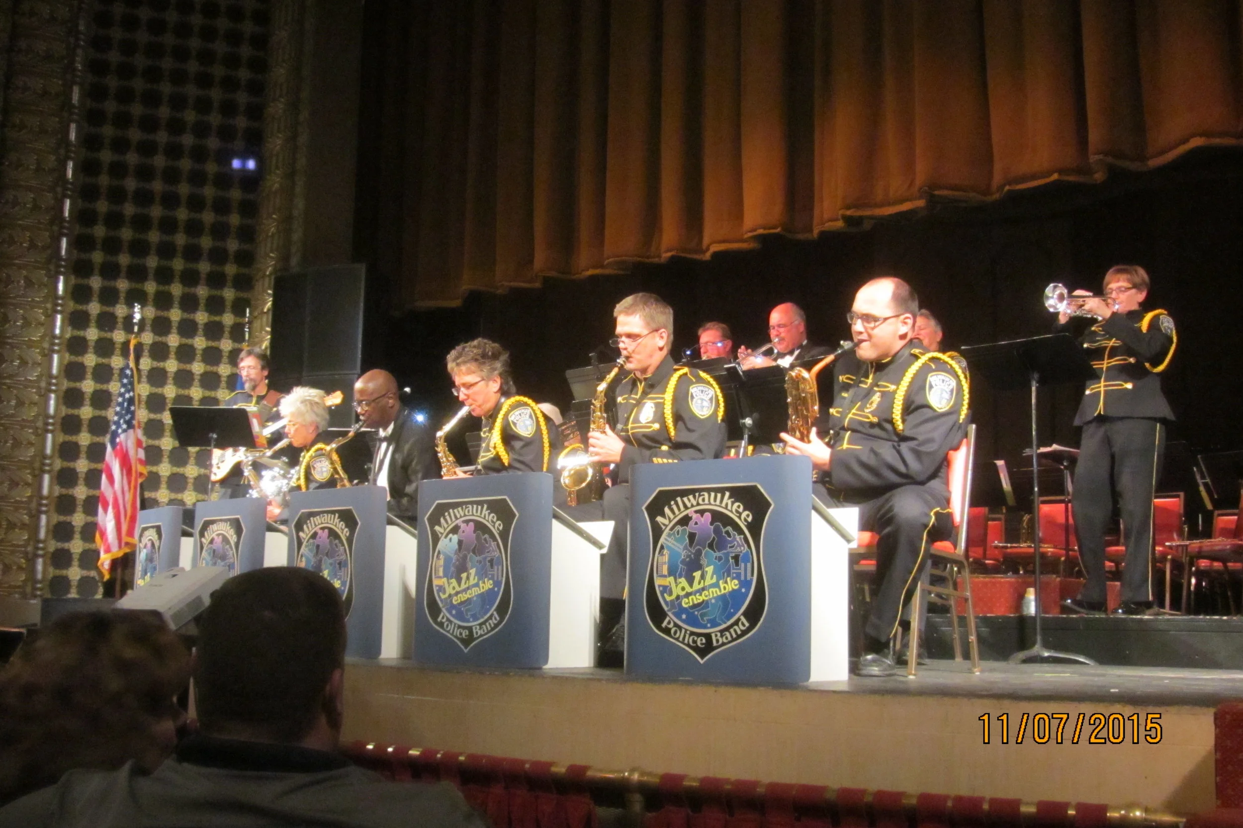 Milwaukee Police Band Jazz Ensemble at the annual concert in 2015