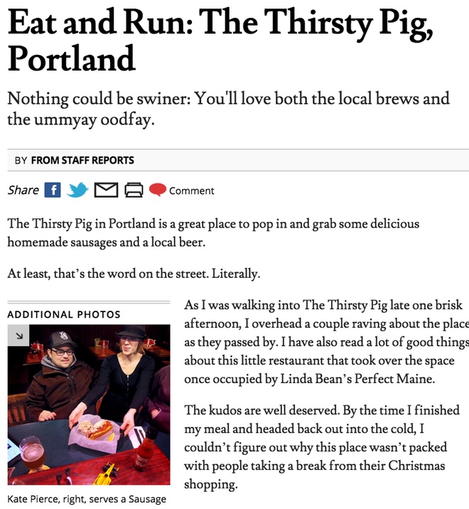 Eat and Run- The Thirsty Pig Portland_121511.jpg