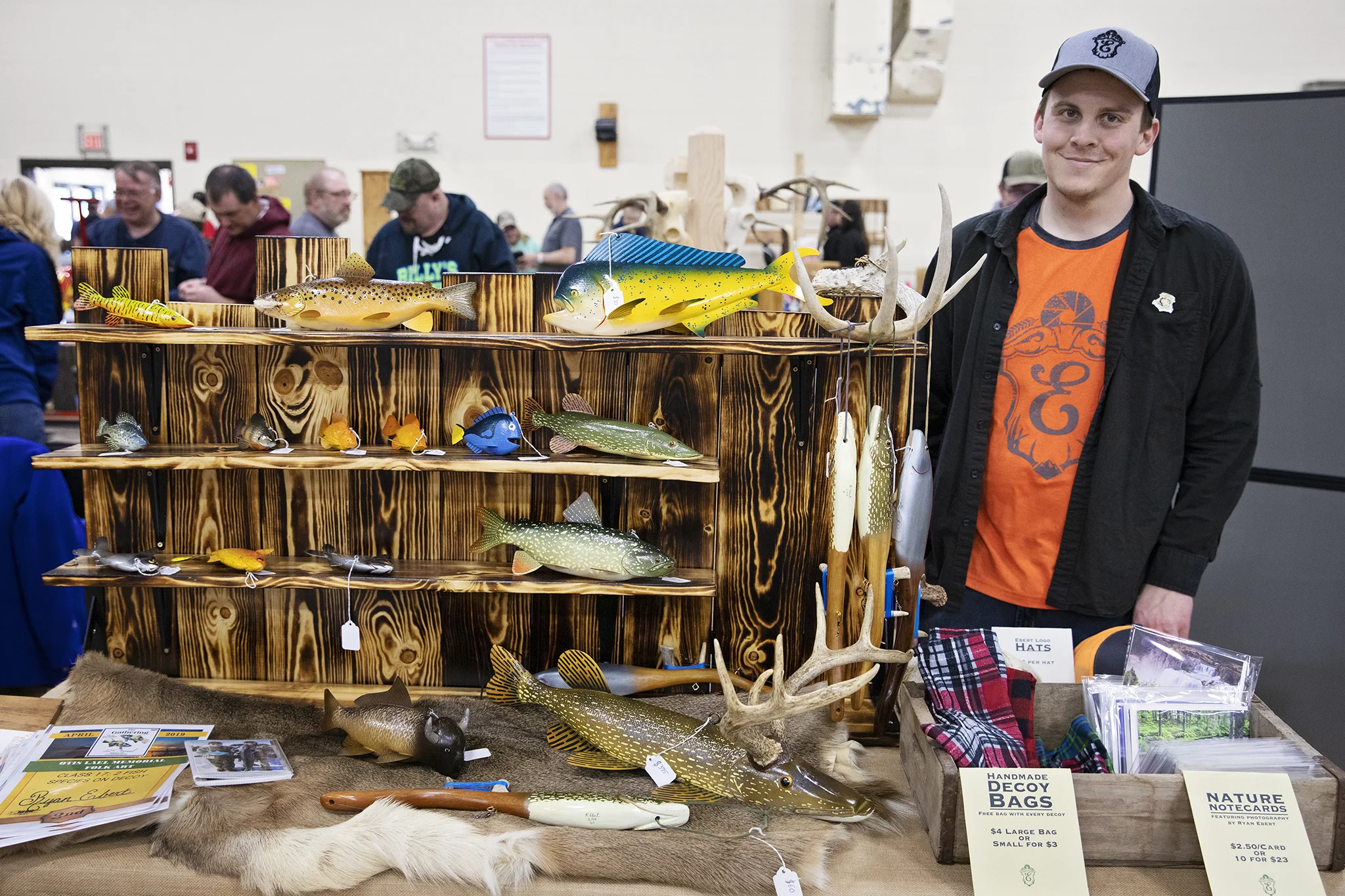 Standing next to my vendor display.