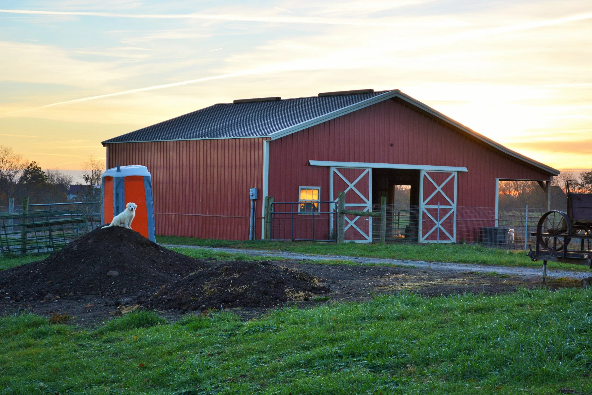 Notice the missing light above the barn doors? It broke. But this picture is still beautiful.
