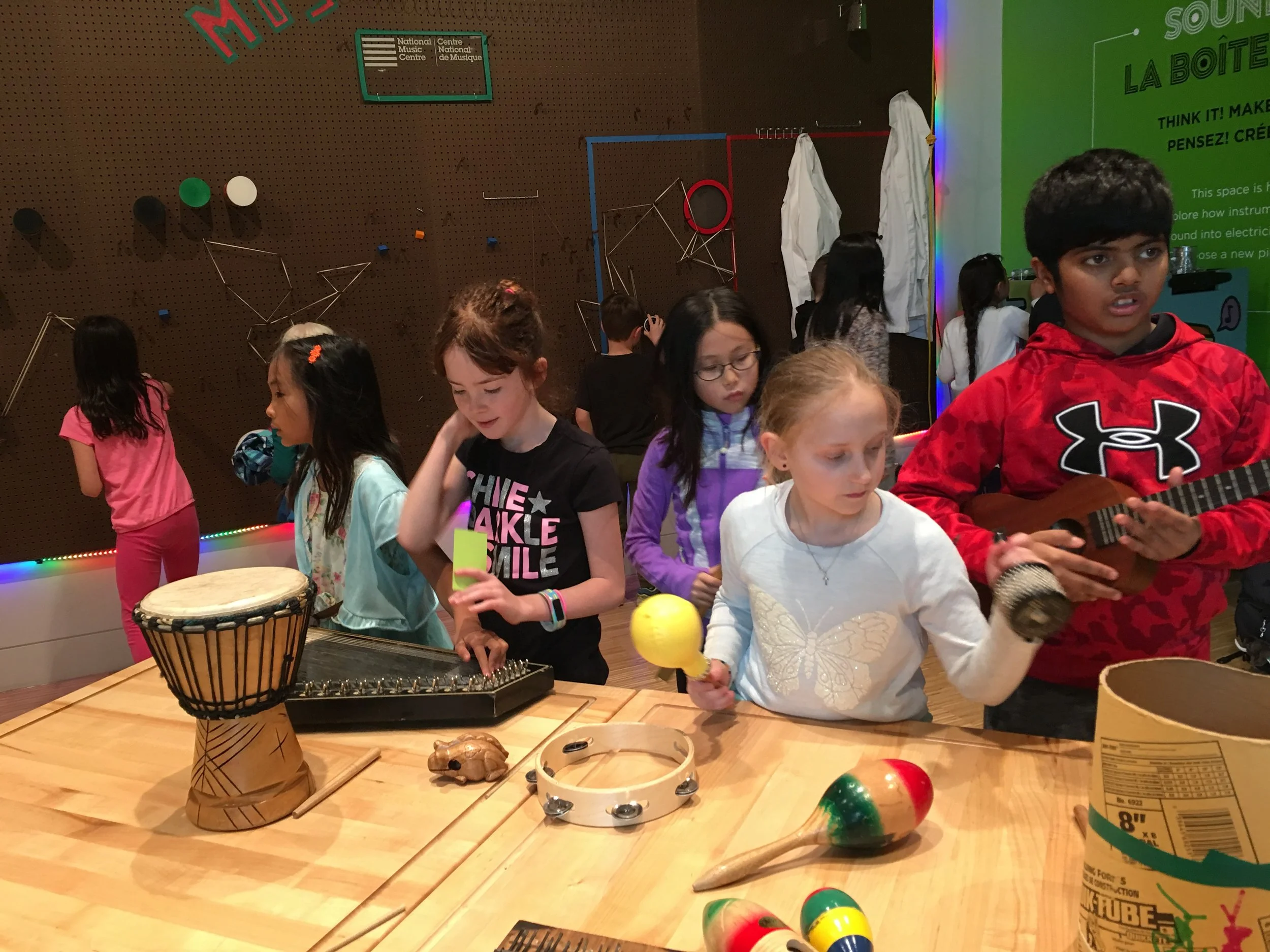CSM Students at Studio Bell, Home of the National Music Centre in 2016