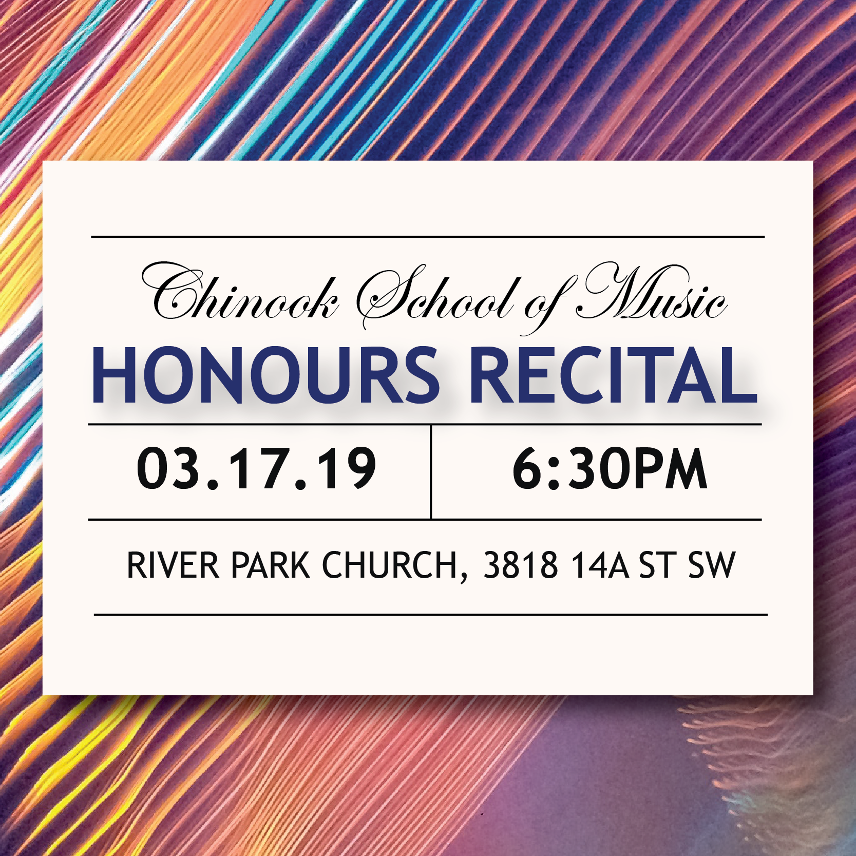 2019 Student Honours Recital: Sunday, March 17