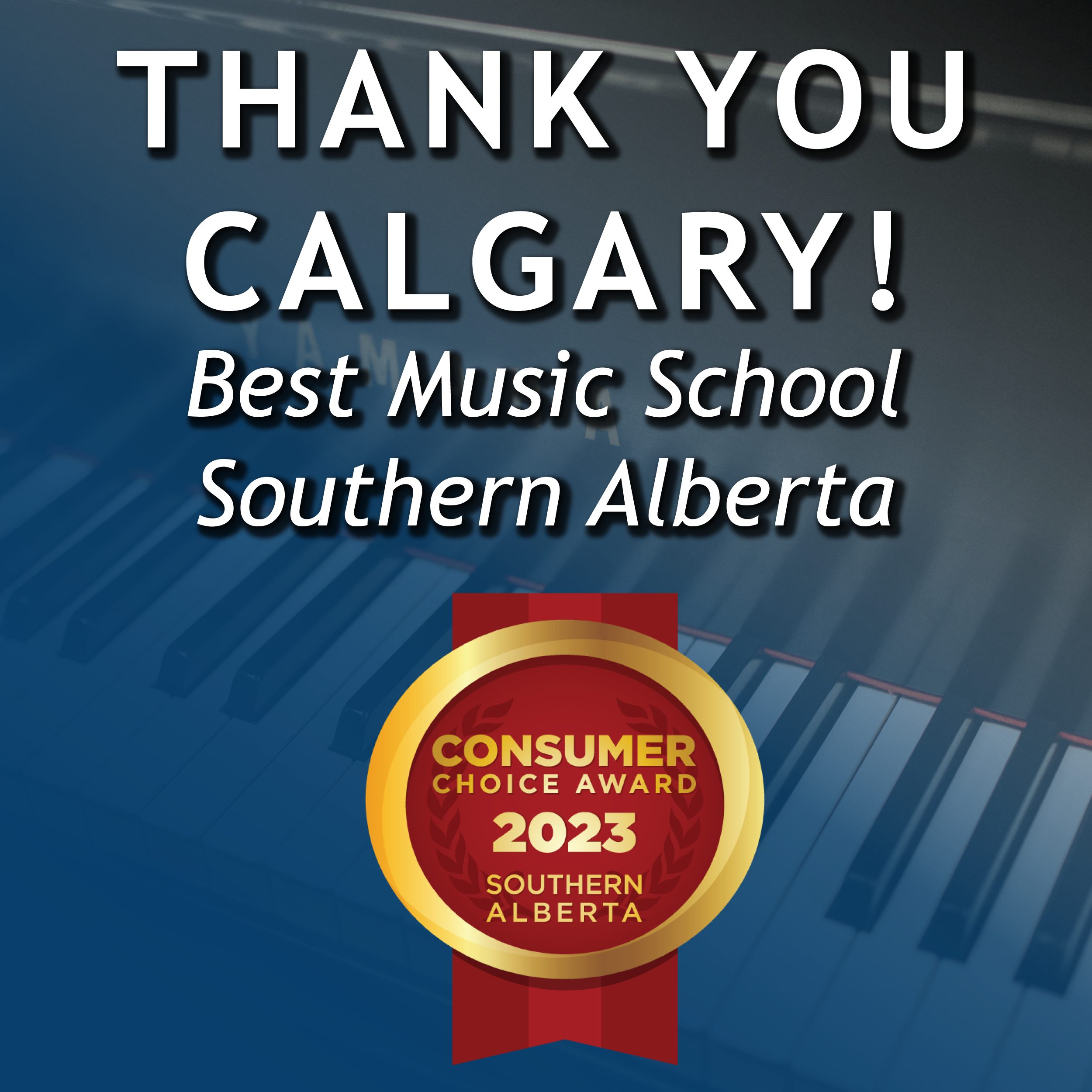 Thank you Calgary! Winner of Consumer Choice Award 