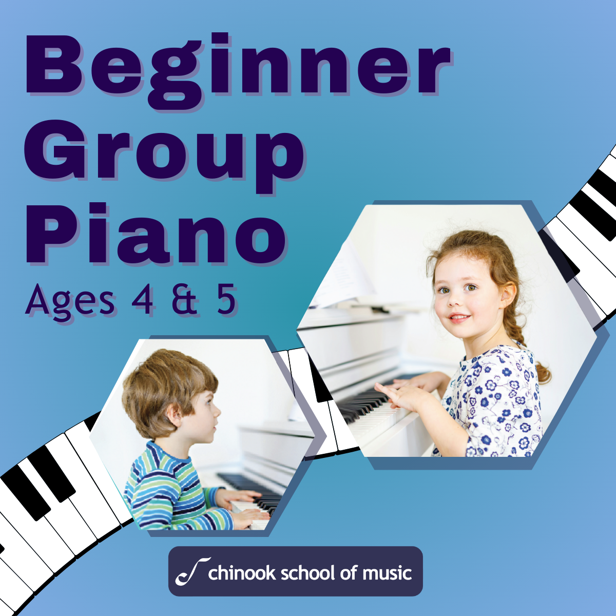 Beginner Group Piano Ages 4 and 5