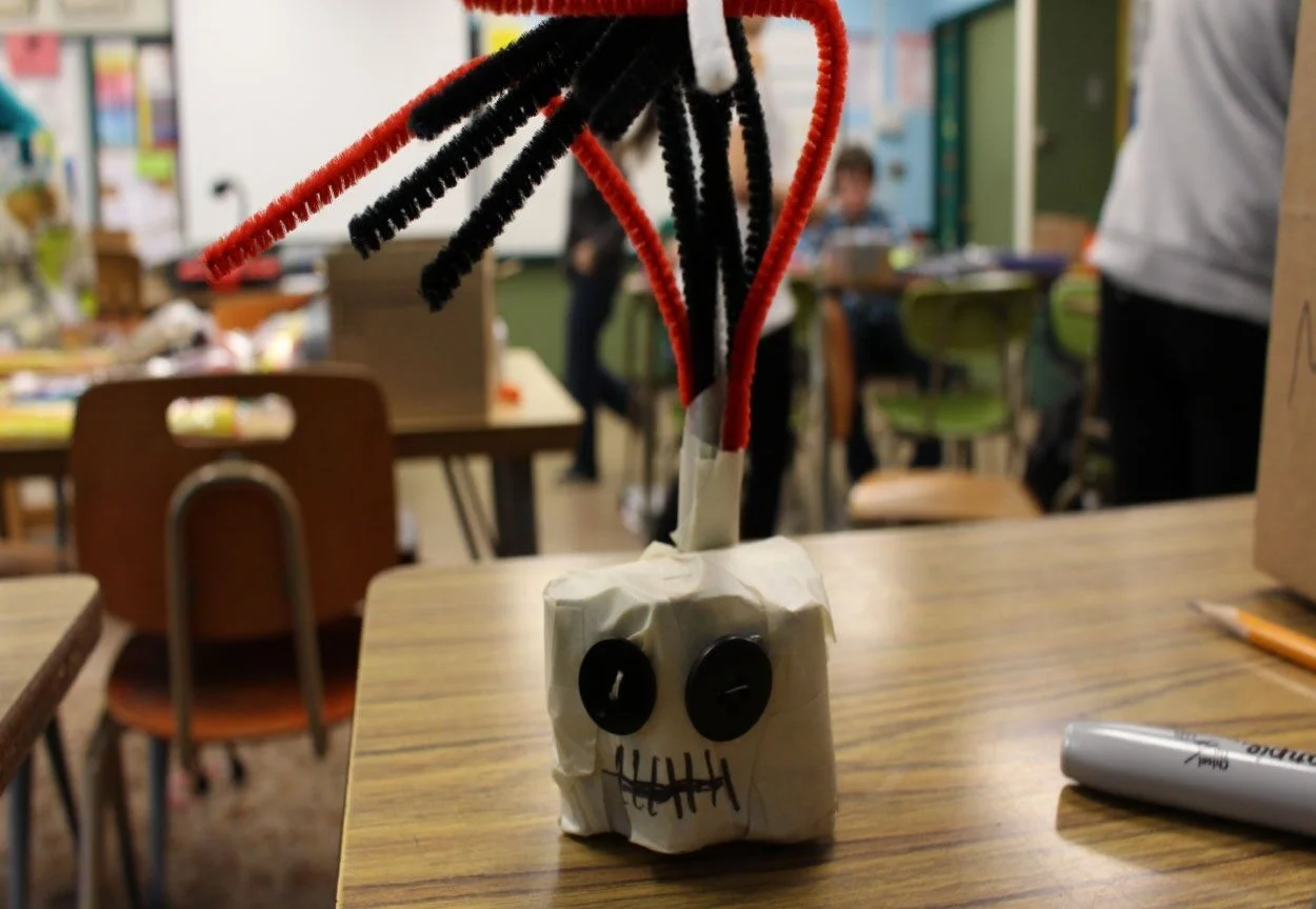 Hamlin Middle School student example of their anxiety monster.