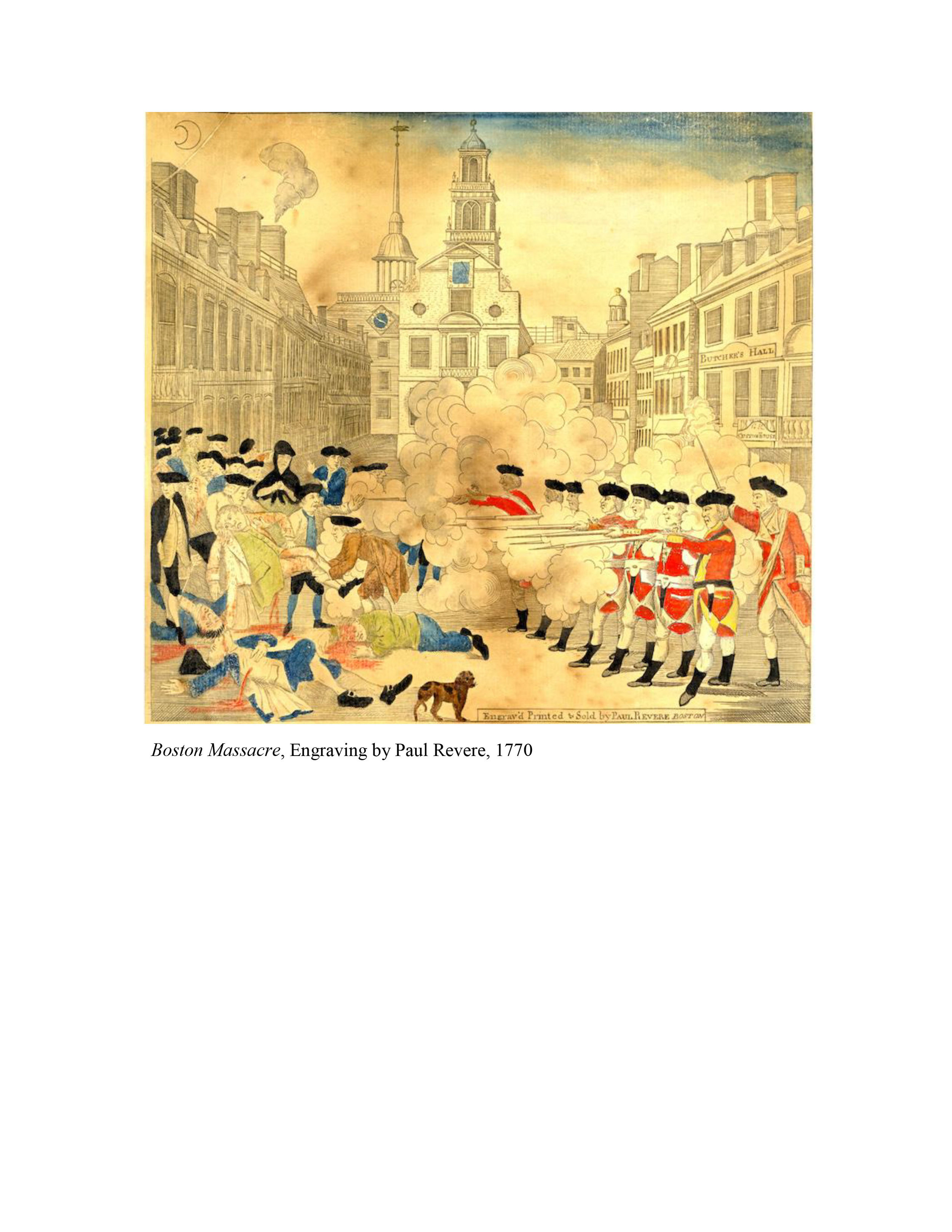 Boston Massacre Paul Revere