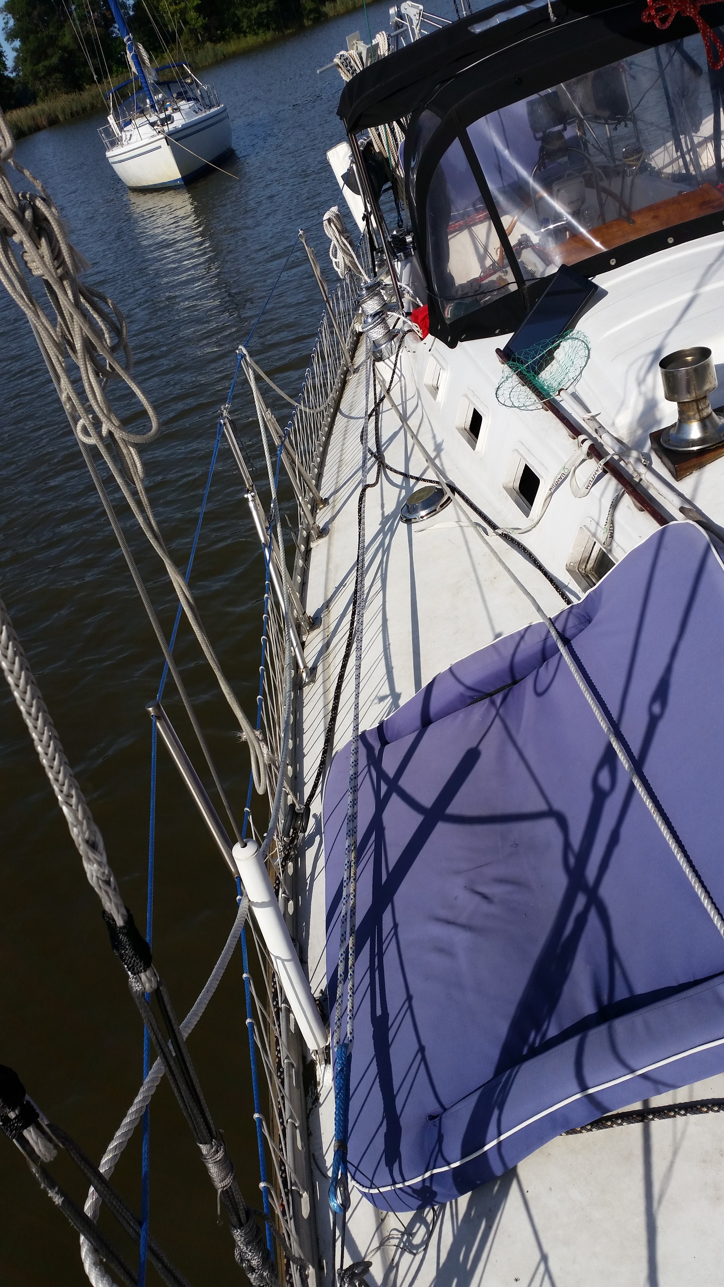 installing jack lines on sailboat