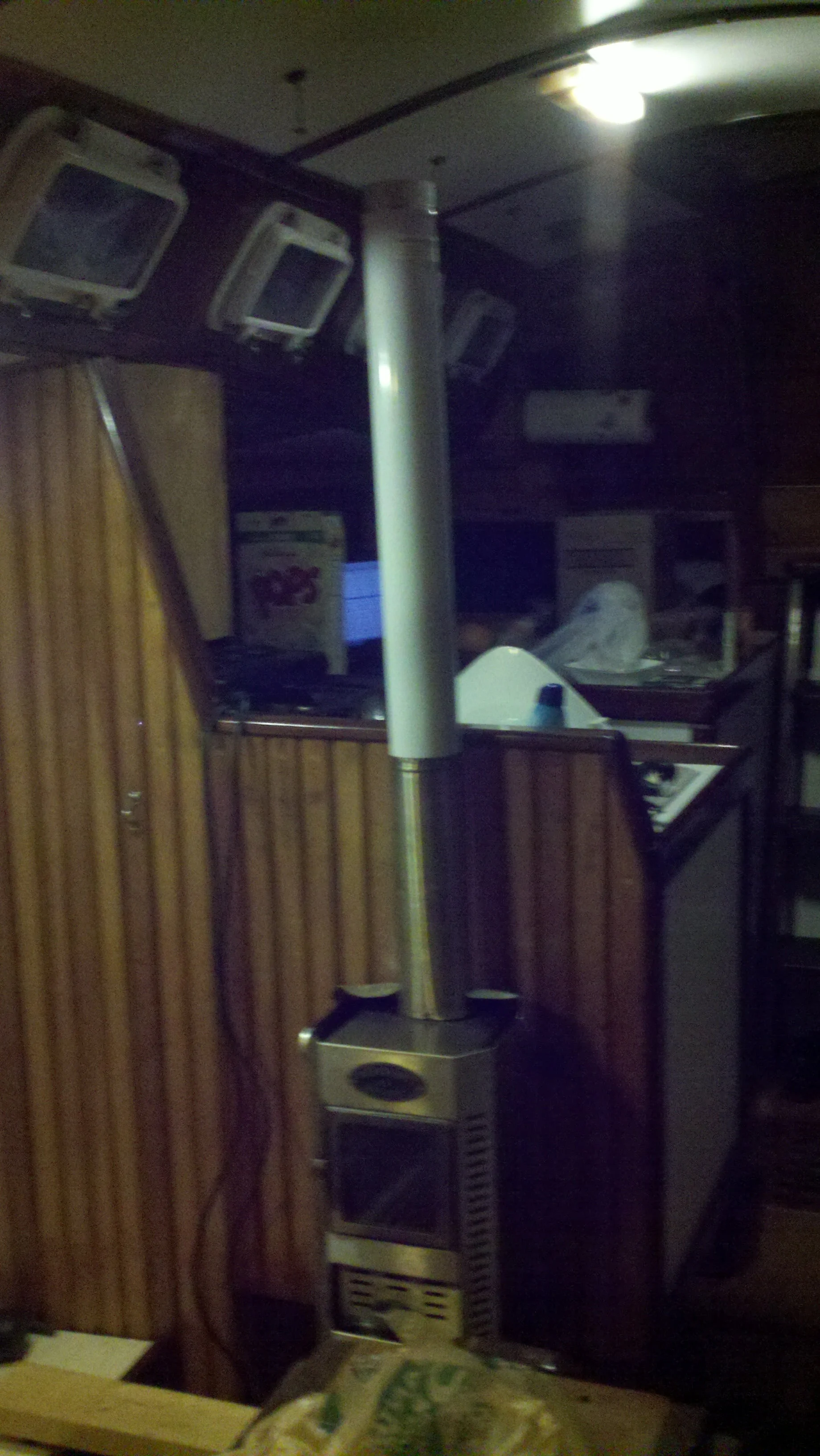 The old dim florescent light