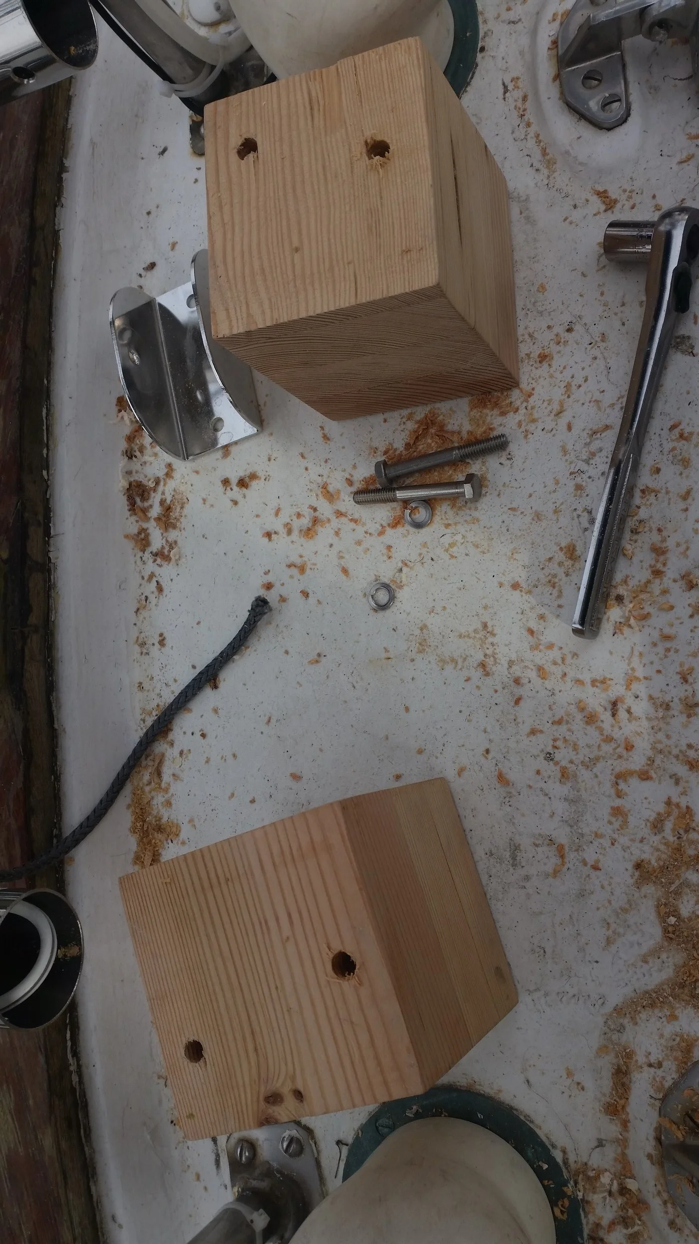 Exit holes