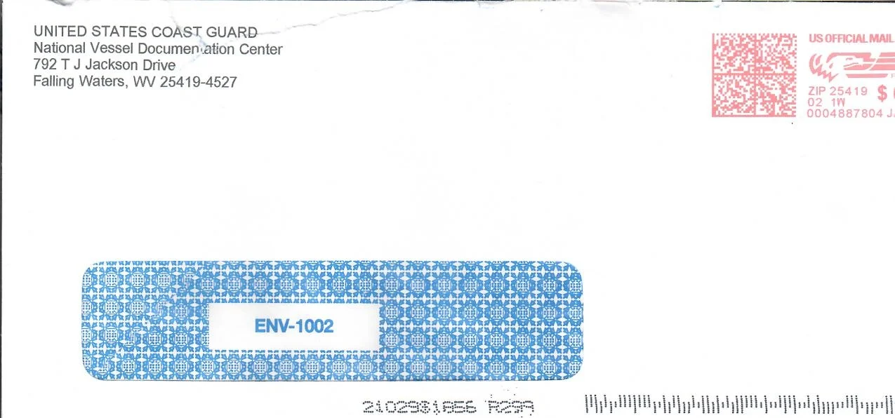 Real Coast Guard Envelope