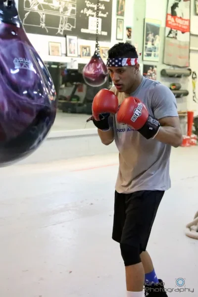Josniel Castro training at Portland Boxing Club on March 9, 2017. Photo courtesy Kineo Photography.