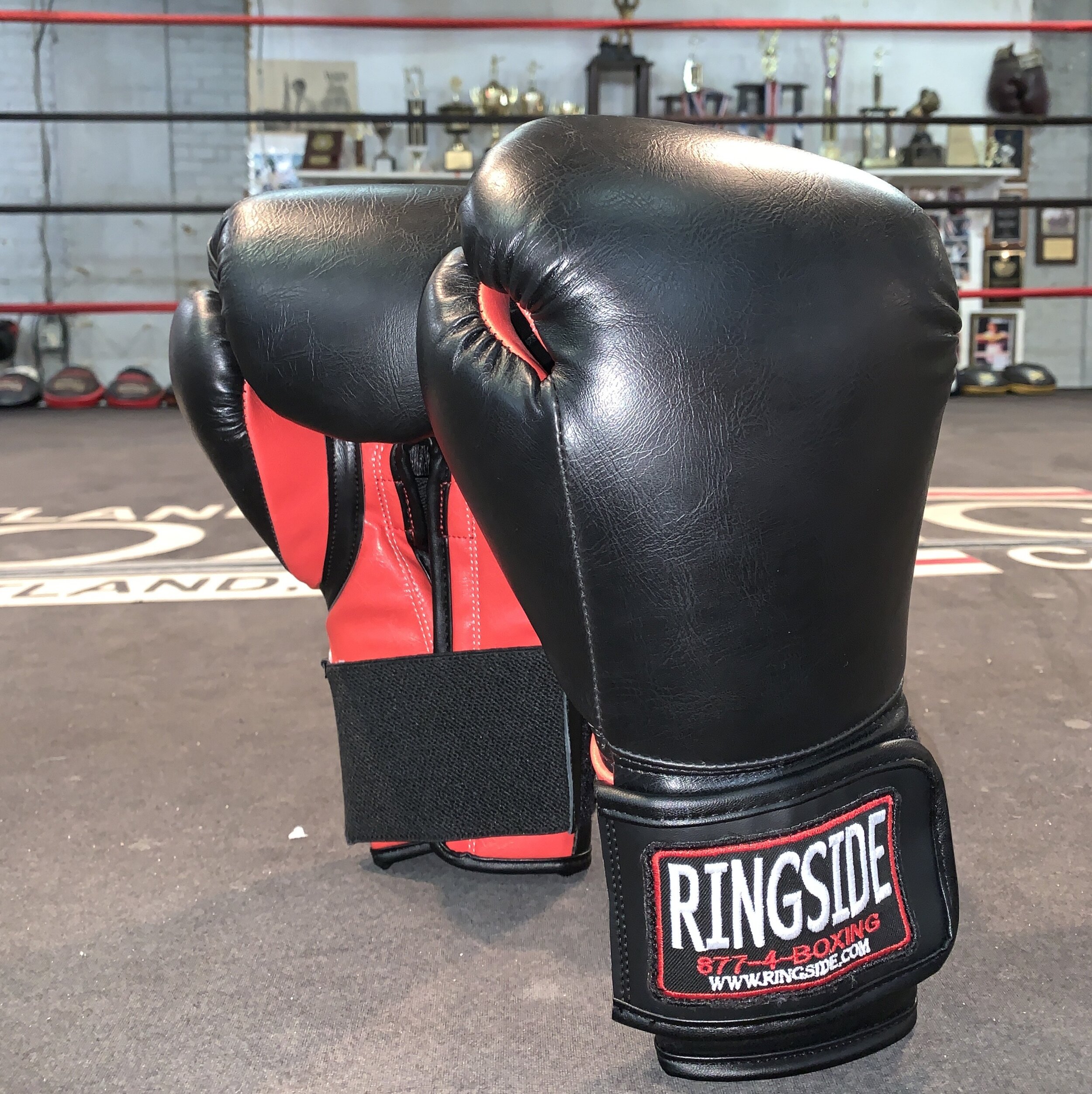 Ringside Boxing Bag Gloves Fitness Workout Training Gloves Black 12 oz. 
