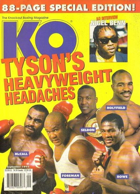 MARCH 1998 ISSUE KO THE KNOCKOUT BOXING MAGAZINE HOLYFIELD MOORER  COVER 
