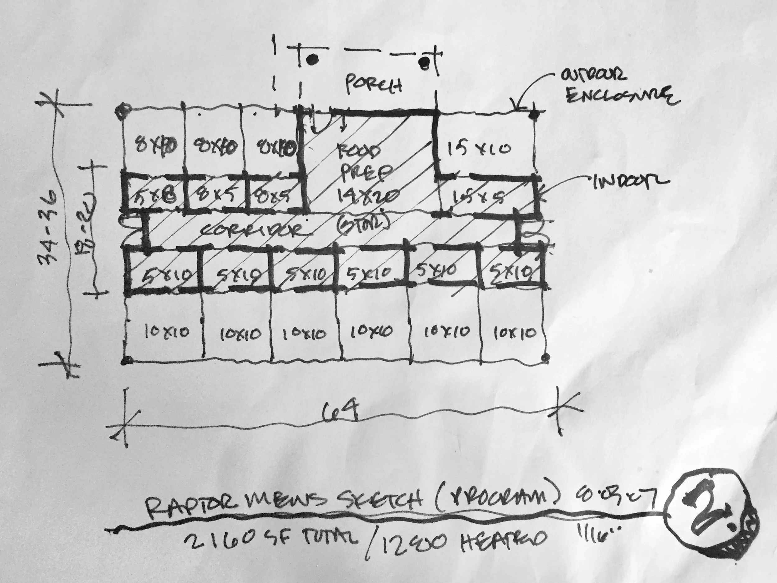 WSC's new raptor mews. We are still looking for someone that can donate their time and/or materials to construct this building for us!