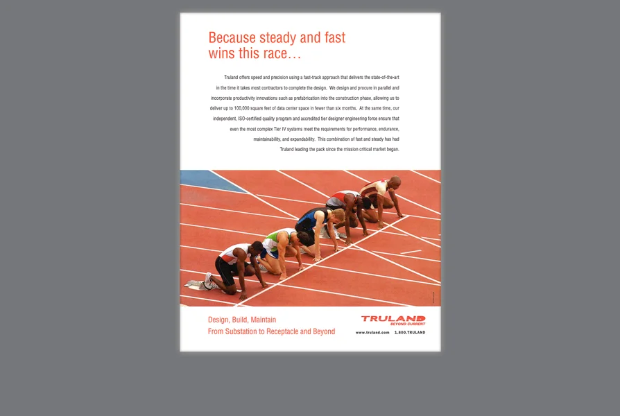  CLIENT: Truland &nbsp;• &nbsp;TYPE: 8.5x11, 4/c, print &nbsp;• &nbsp;USE: Ad for trade conference program 