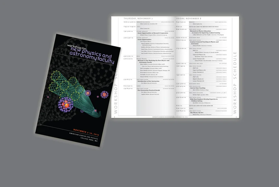  CLIENT: AAPT &nbsp;• &nbsp;TYPE: 5.5x8.5 booklet, 4/2 &nbsp;• &nbsp;USE: Workshop program 