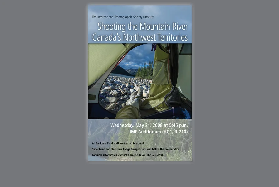  CLIENT: IMF &nbsp;• &nbsp;TYPE: 11x17, digital output poster &nbsp;• &nbsp;USE: In-house STD of monthly photography event 