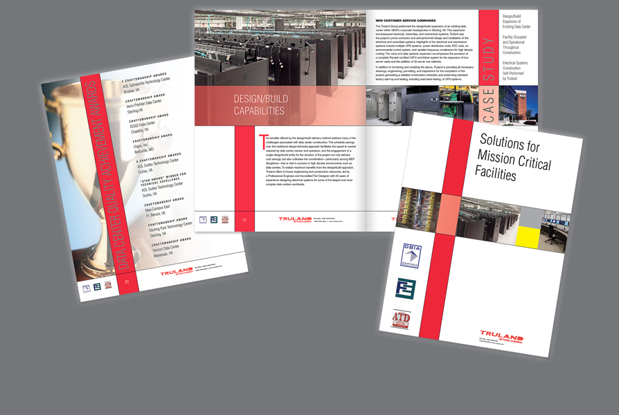  CLIENT: Truland &nbsp;• &nbsp;TYPE: 8.5x11, saddle-stitch bound, 4/c,&nbsp;booklet USE: Marketing &amp; identity for new clients 