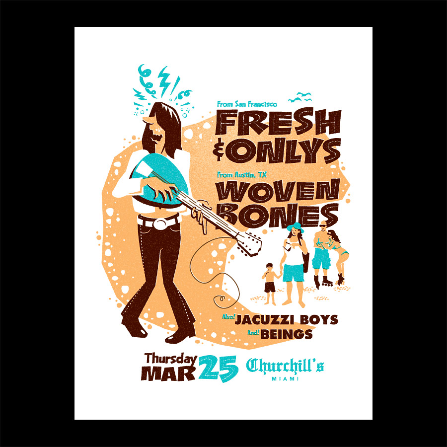 Fresh and Onlys Punk Silkscreen Poster