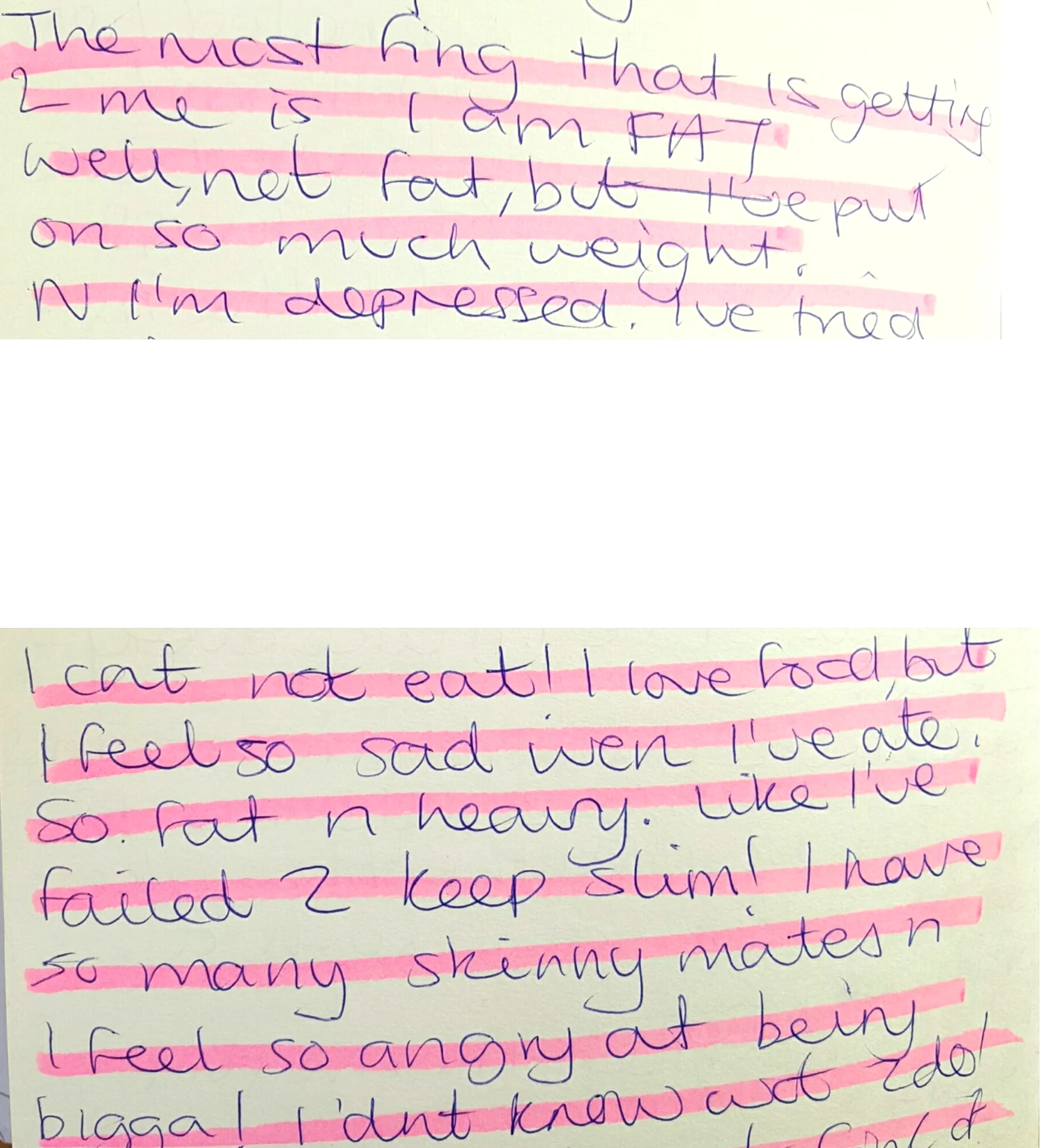 I literally find it so so hard to read this...