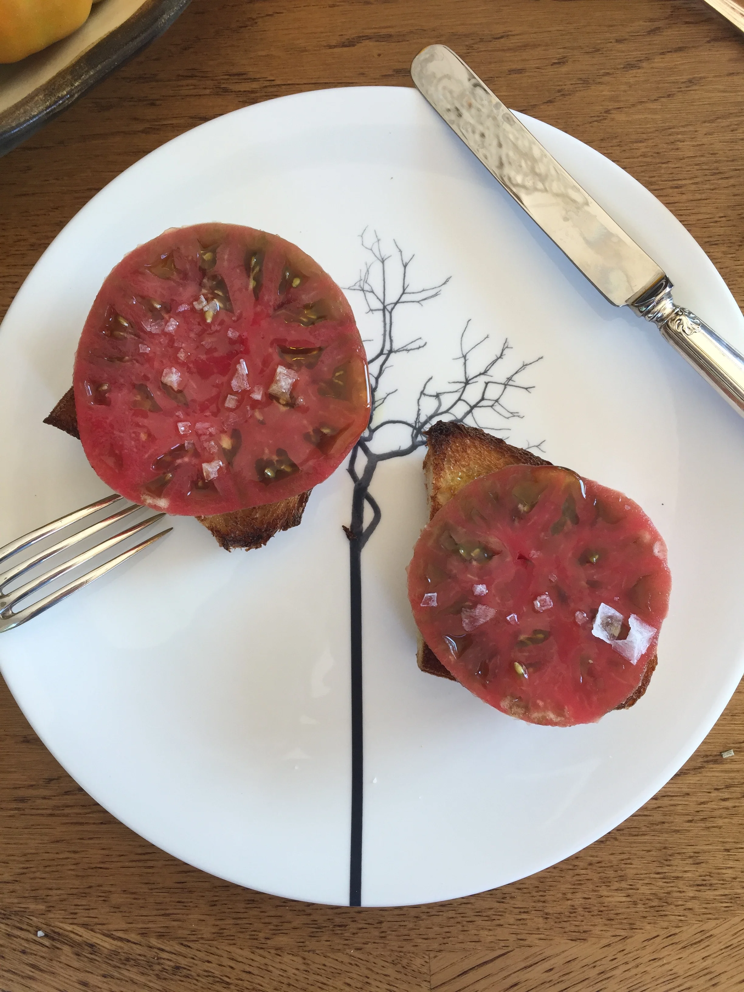 Heirloom Tomato on Sourdough Toast