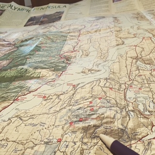 My handy map of the Olympic Peninsula.