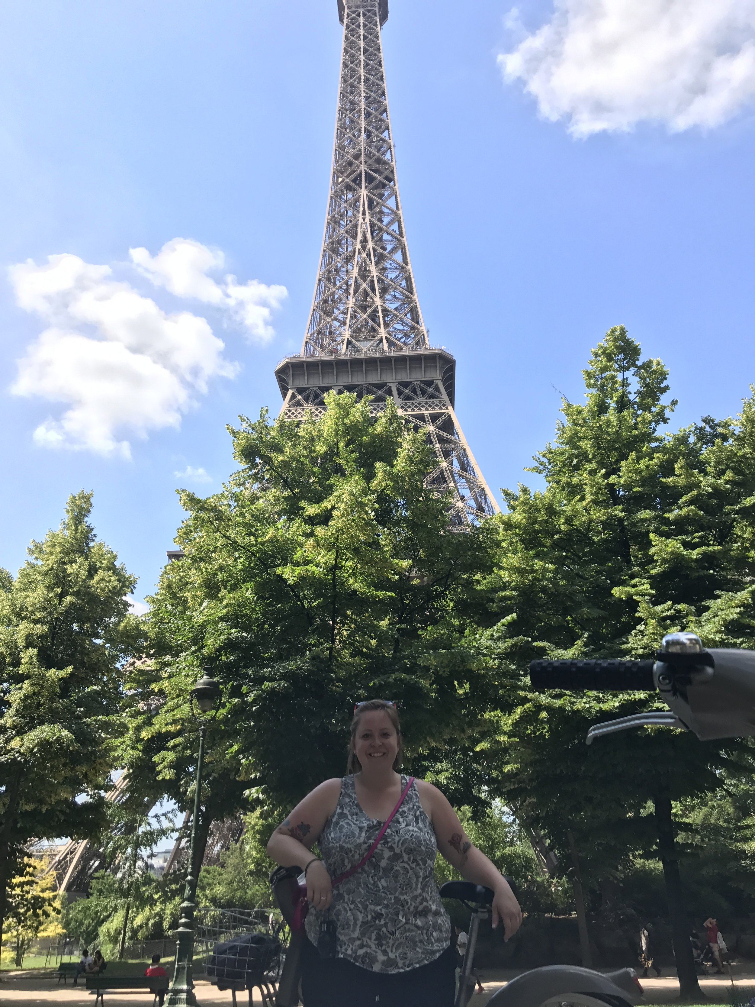 Yours truly under the Eiffel Tower