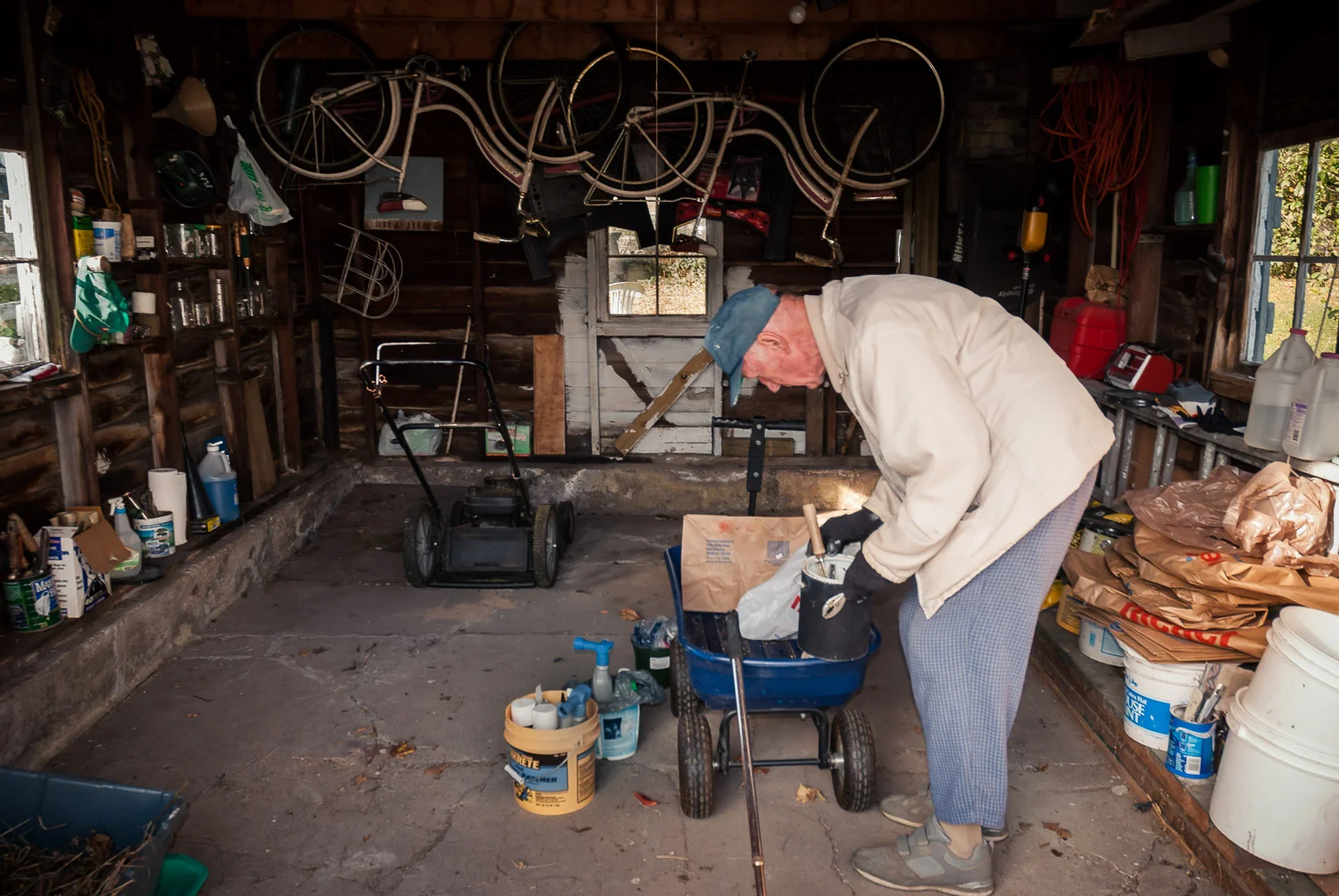 Elderly Man at Work