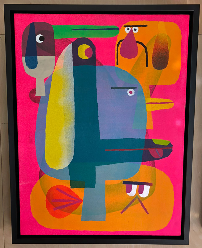 Magna 1 Graphite, Clear Gesso and Acrylic on Canvas Covered Panel 24" x 18" SOLD