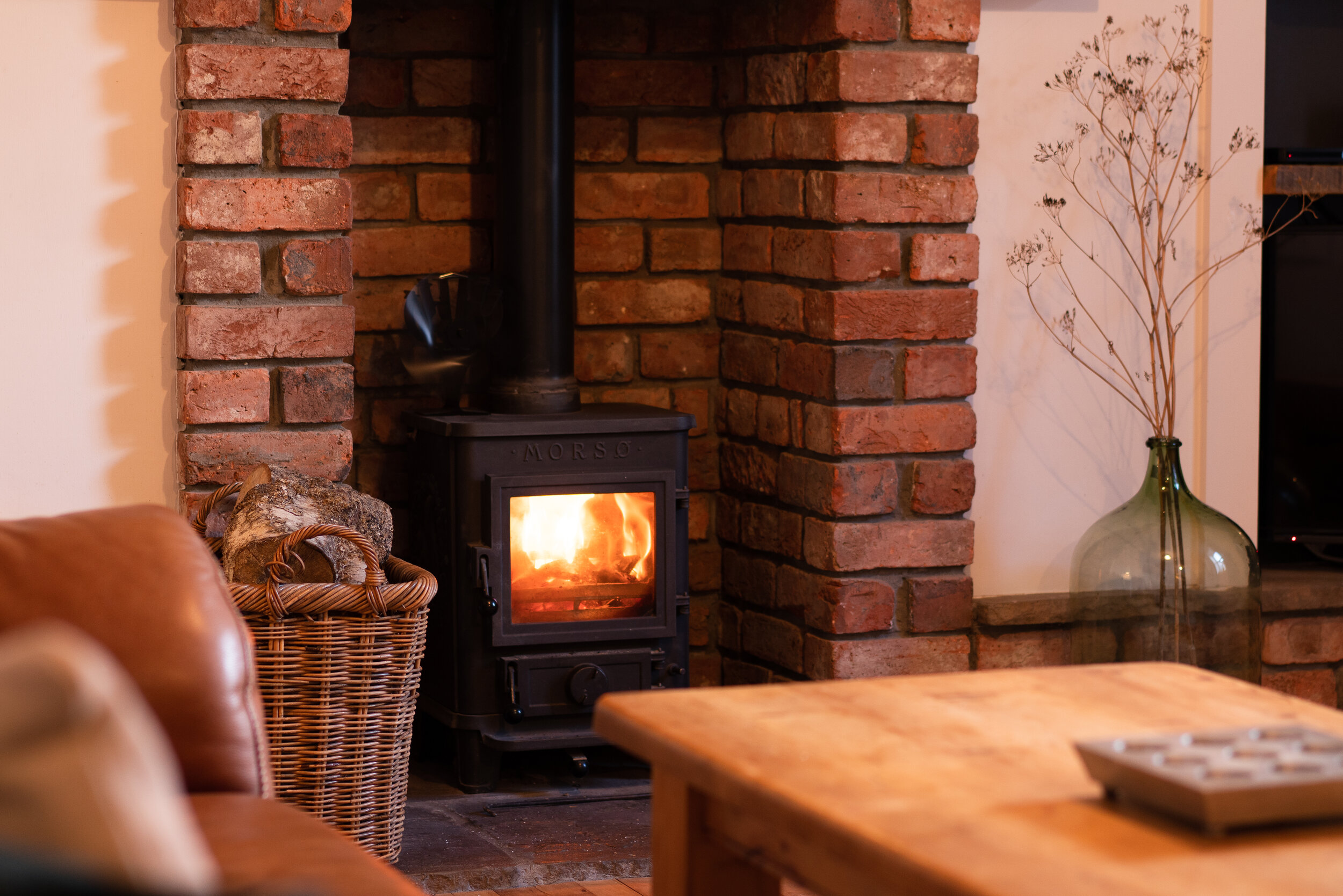 Living room at Hillview Cottage