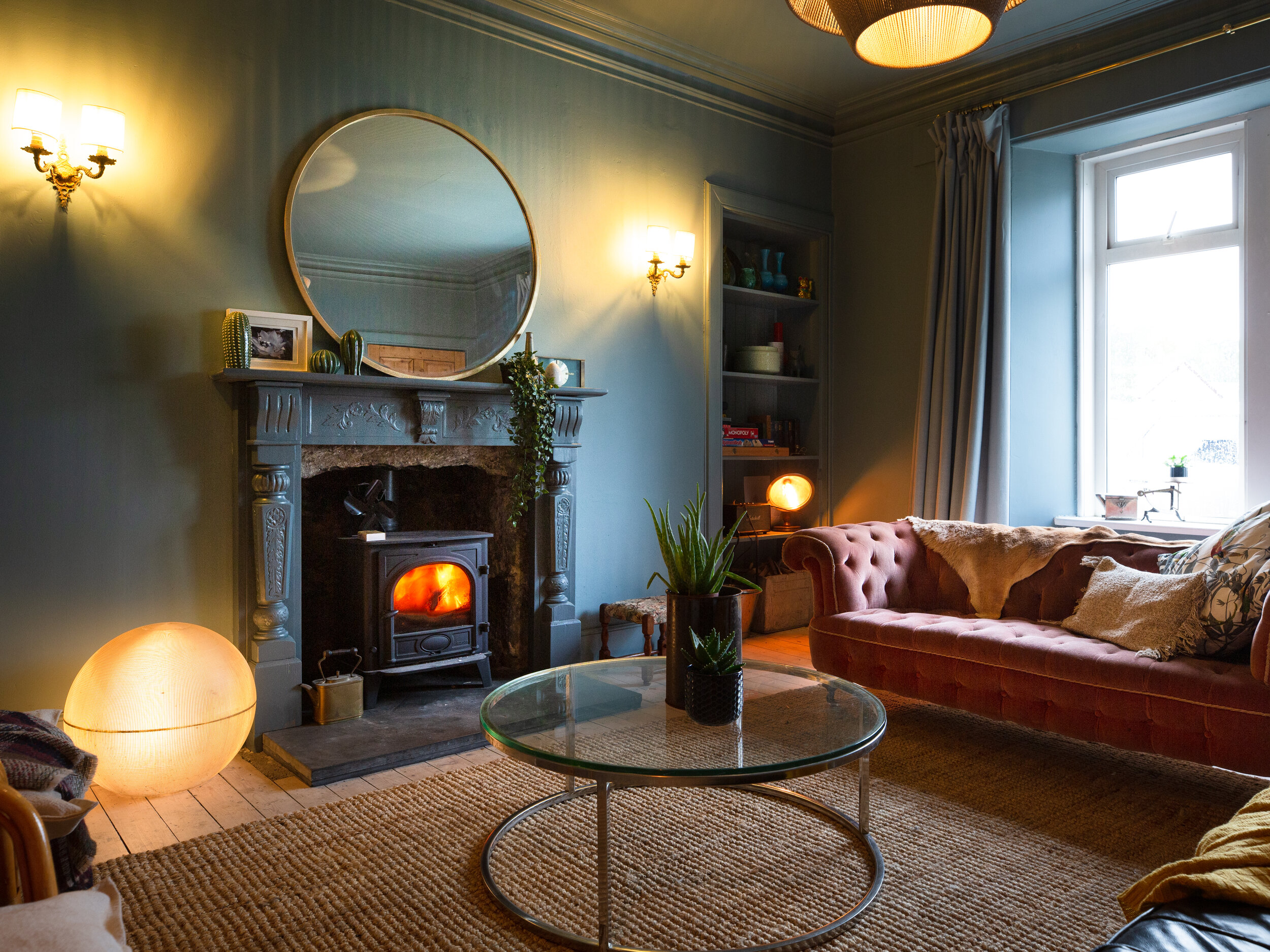 Living room at Springfield House, Carrbridge, near Aviemore, Cairngorms national Park