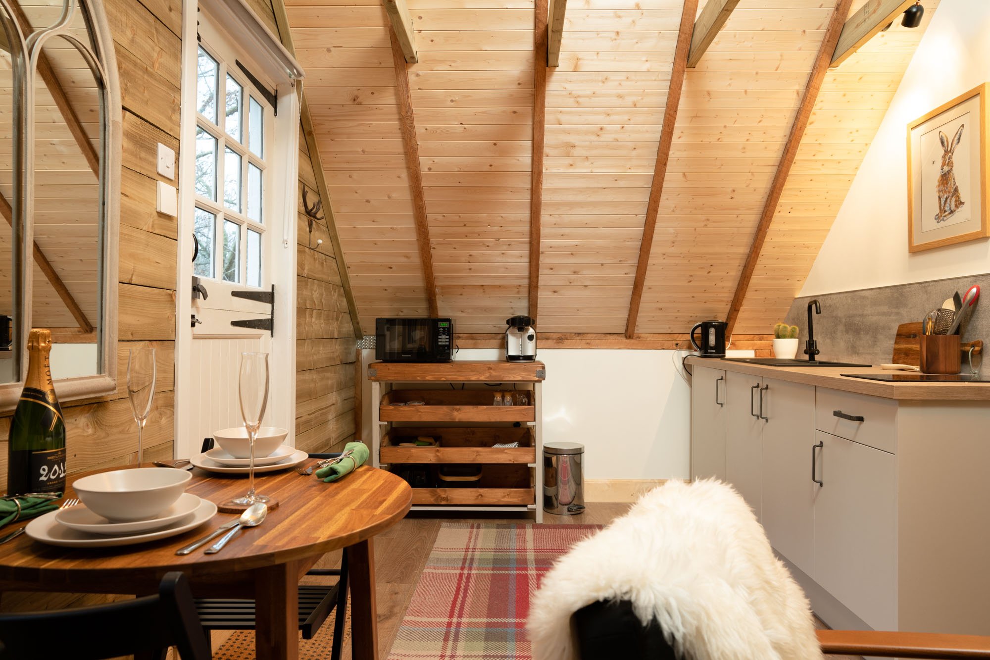 The Hayloft, luxury self catering lodge in Rothiemurchus, Aviemore, Cairngorms National Park