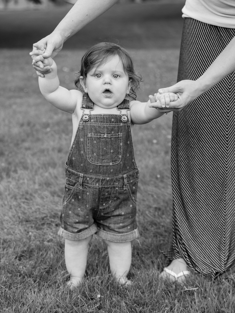 This was her first time with her toes in some West Virginia grass....she wasn't so sure about it.