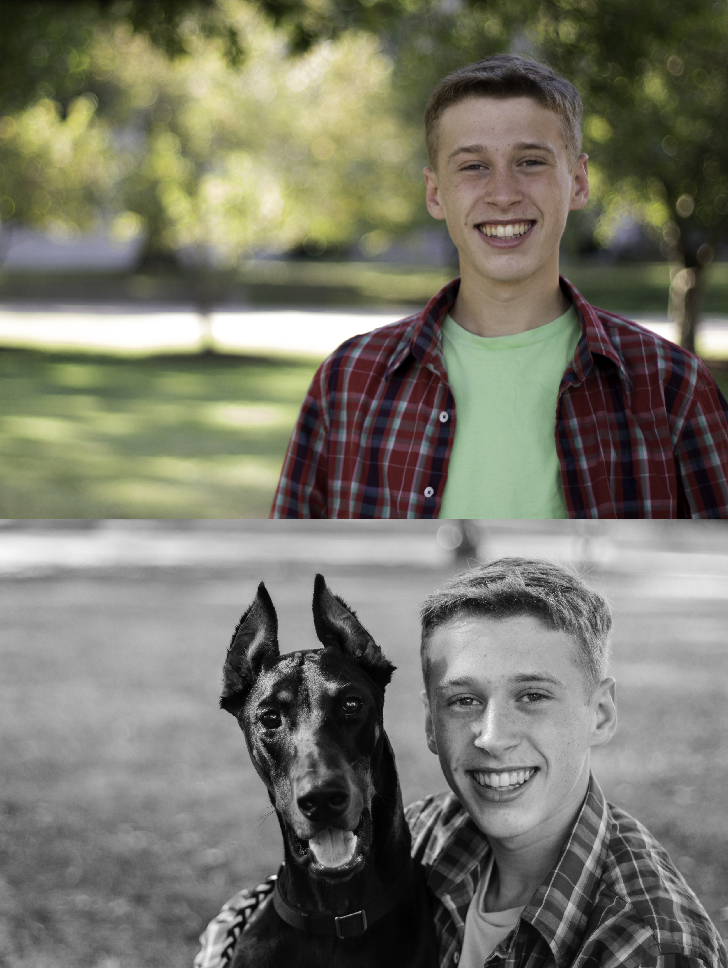 Joel wanted to bring his pup Aspen, and being a dog LOVER I was thrilled! And she really tried to show him up!! They were precious!!