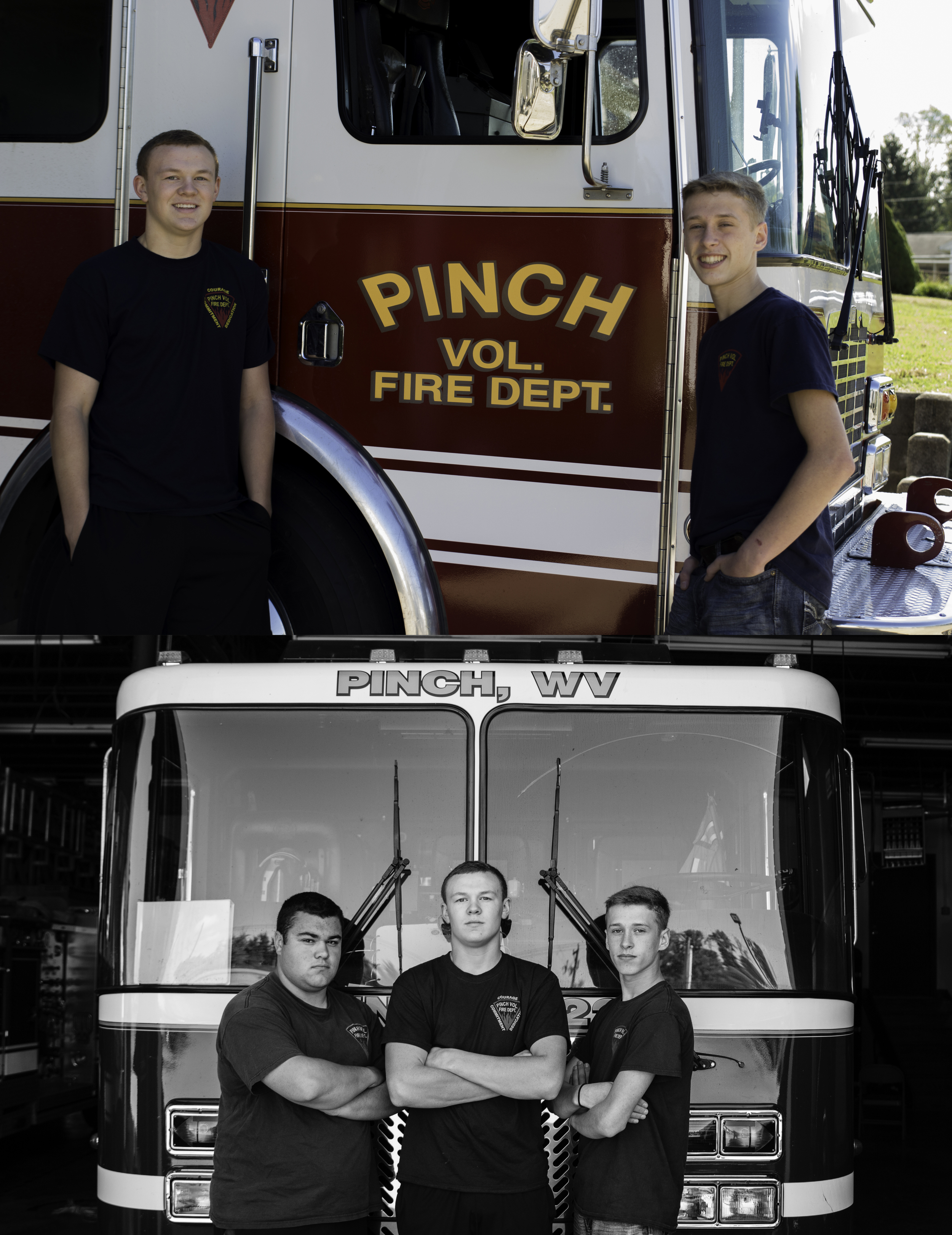 All three of these young men are seniors and volunteer for the fire department! Such great young men!!!