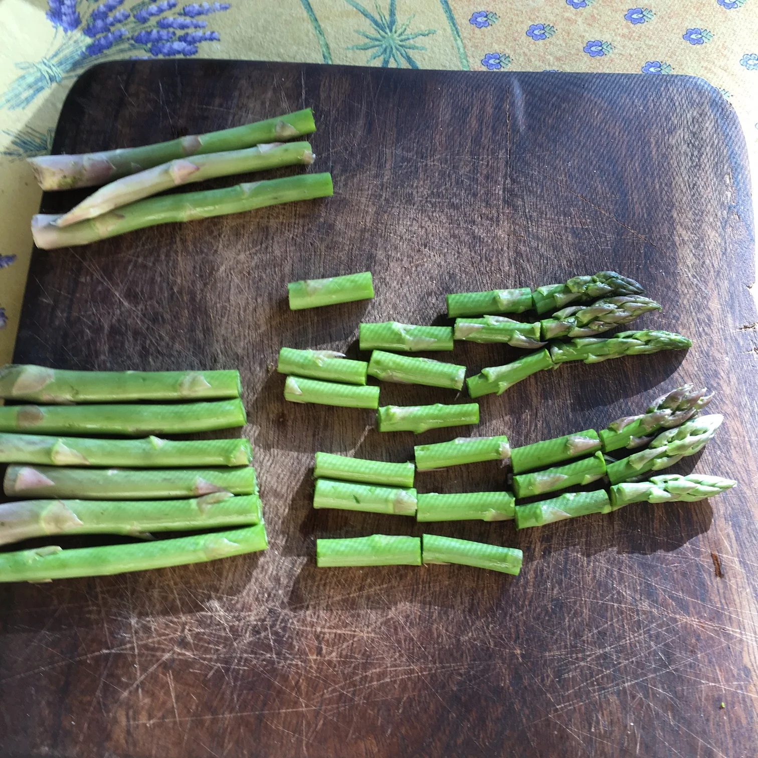    chopped asparagus...   