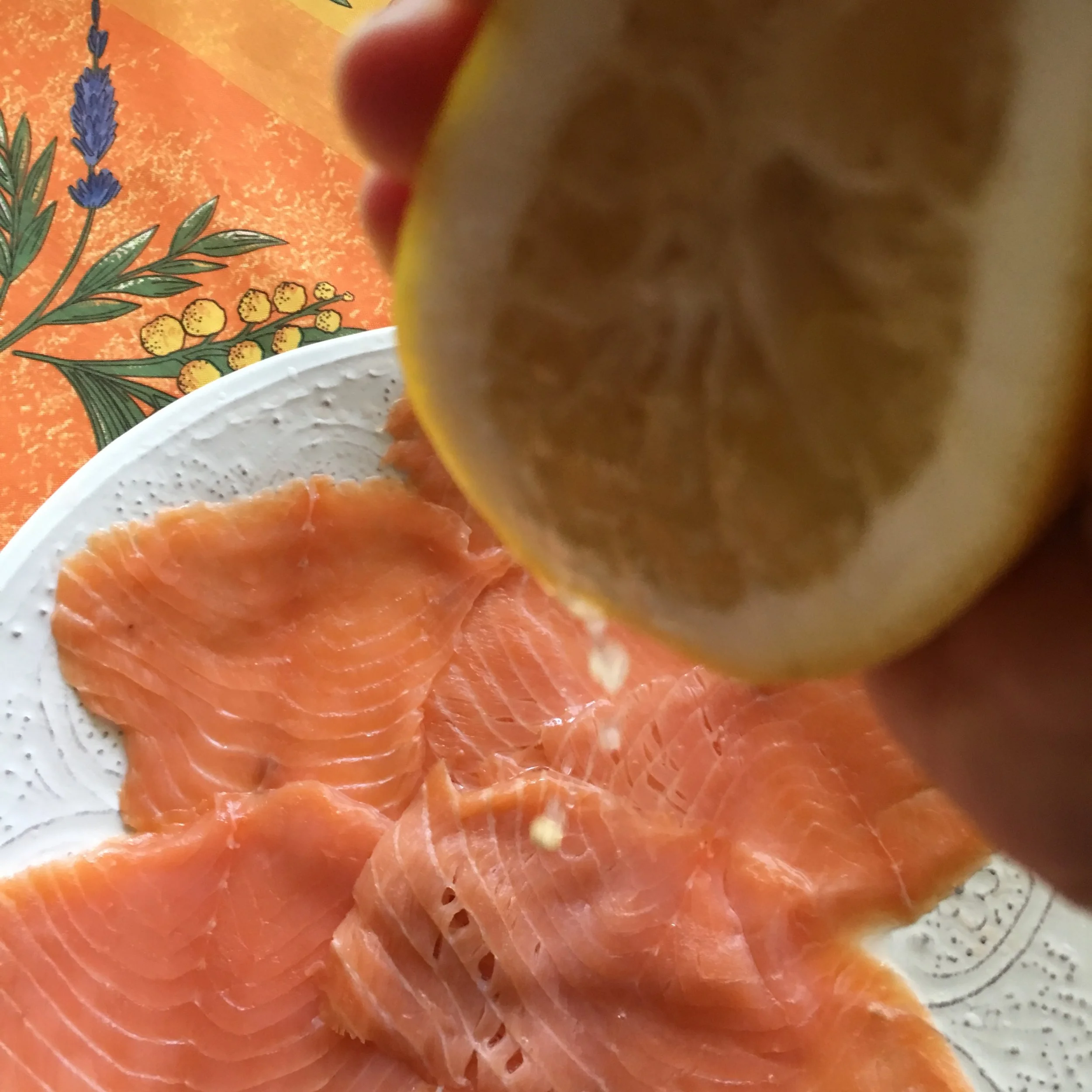    a squeeze of fresh lemon...   