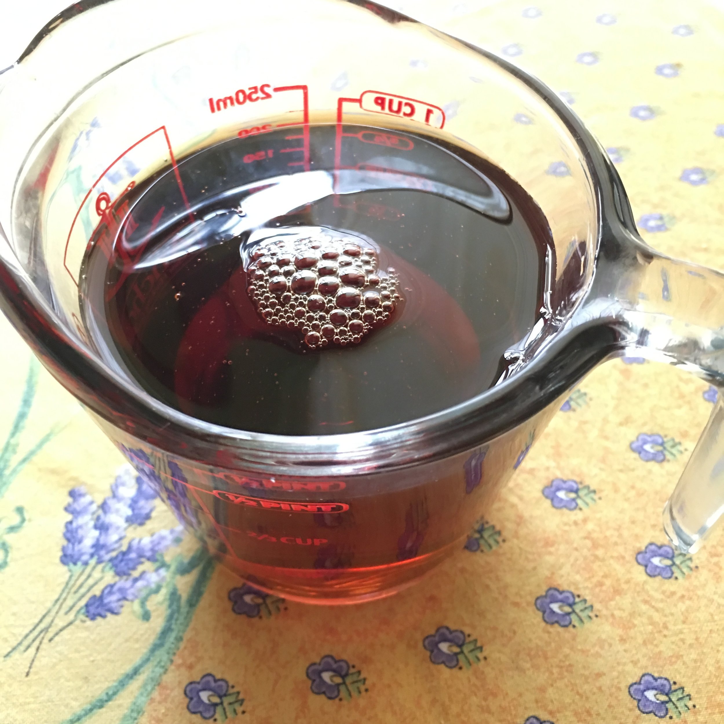    a cup of maple syrup...   