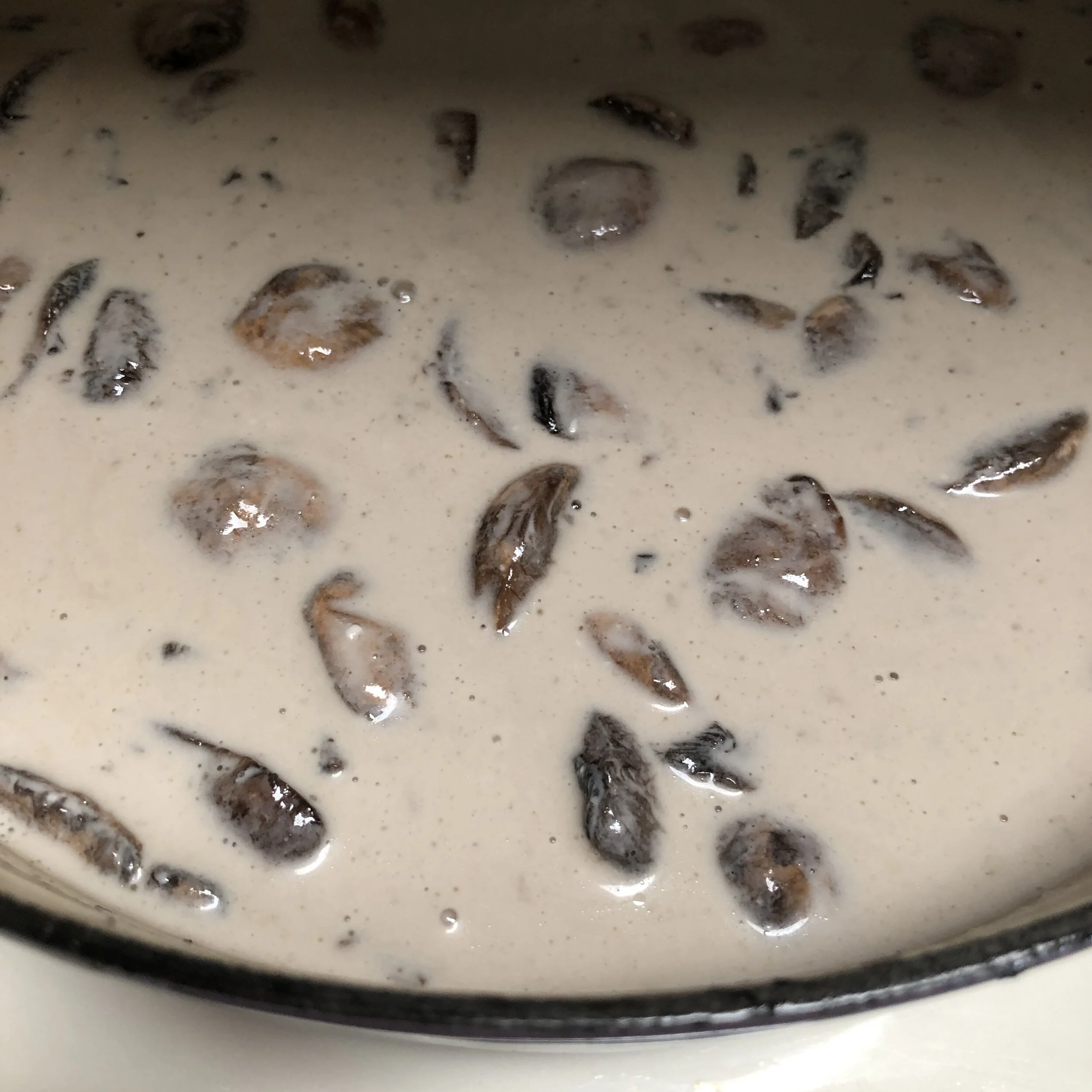    and then a low simmer with the lid on…   