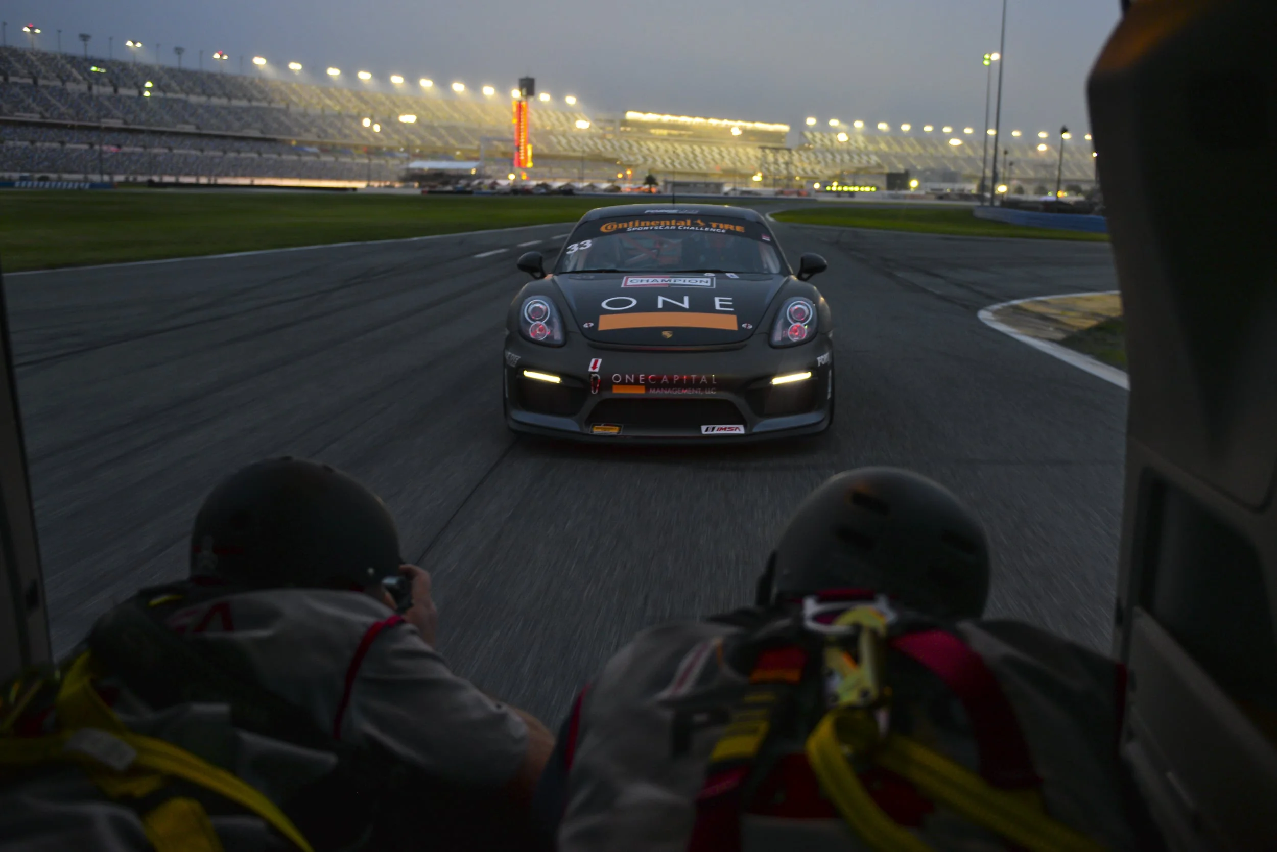 View from the van w/ safety harnesses. Photo: Foster Peters | MotorSportMedia 2016