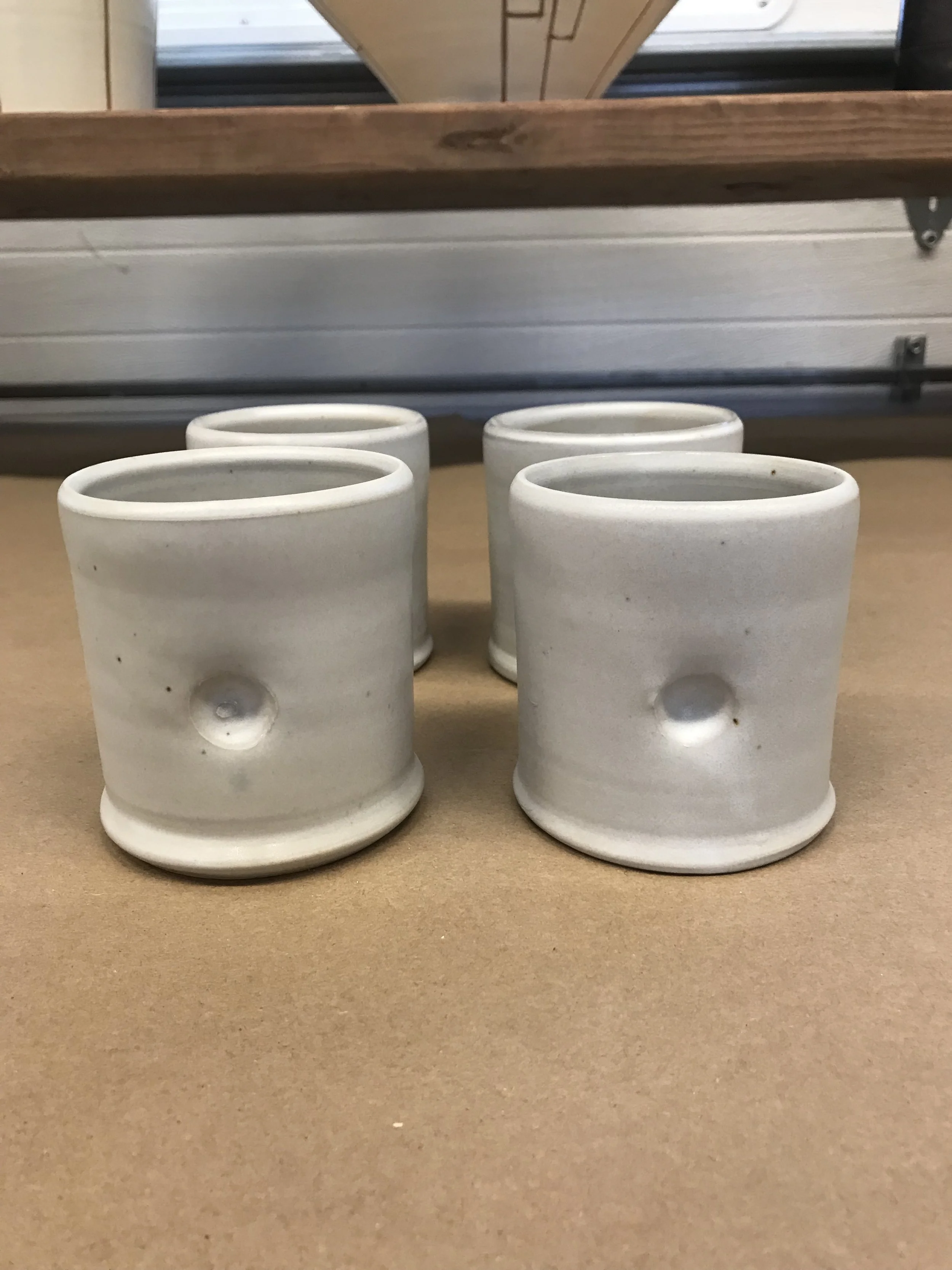 White Dimple Cups