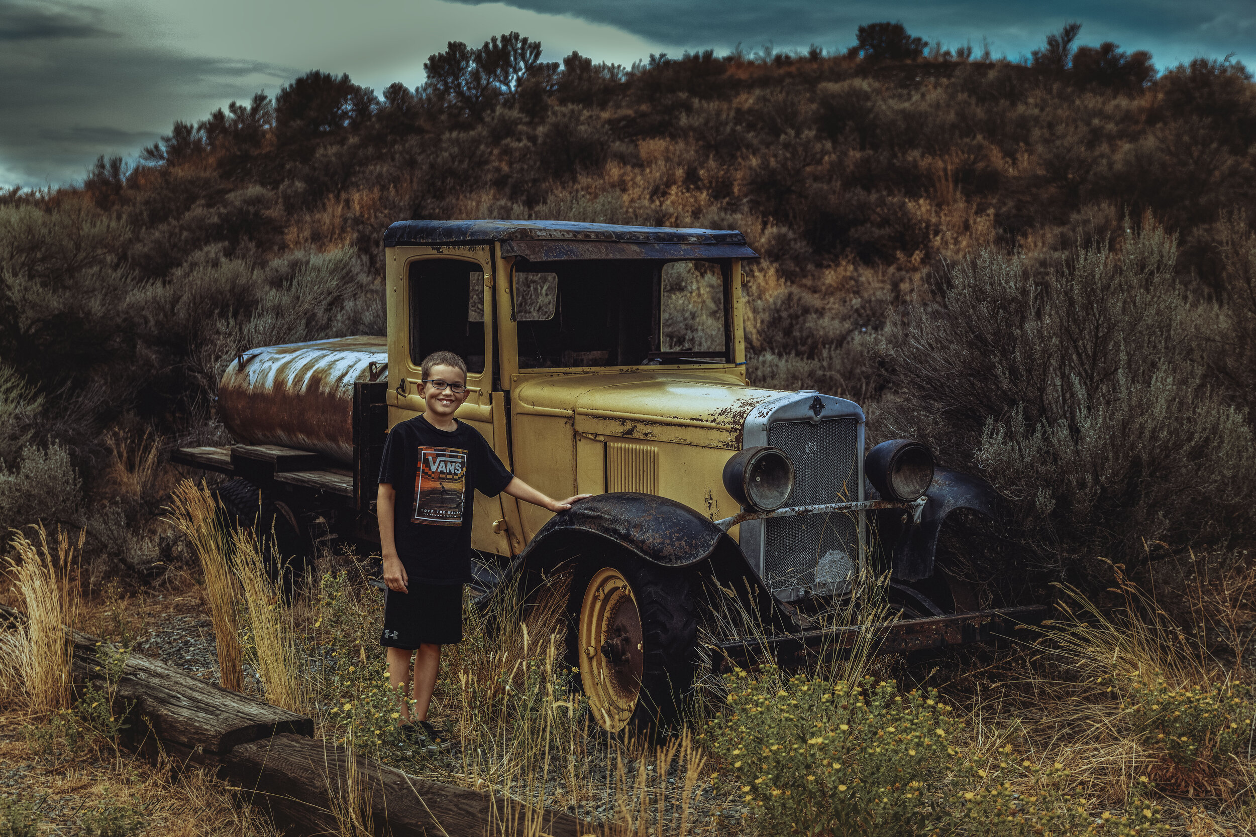 Hunter and Old Truck-Edit.jpg