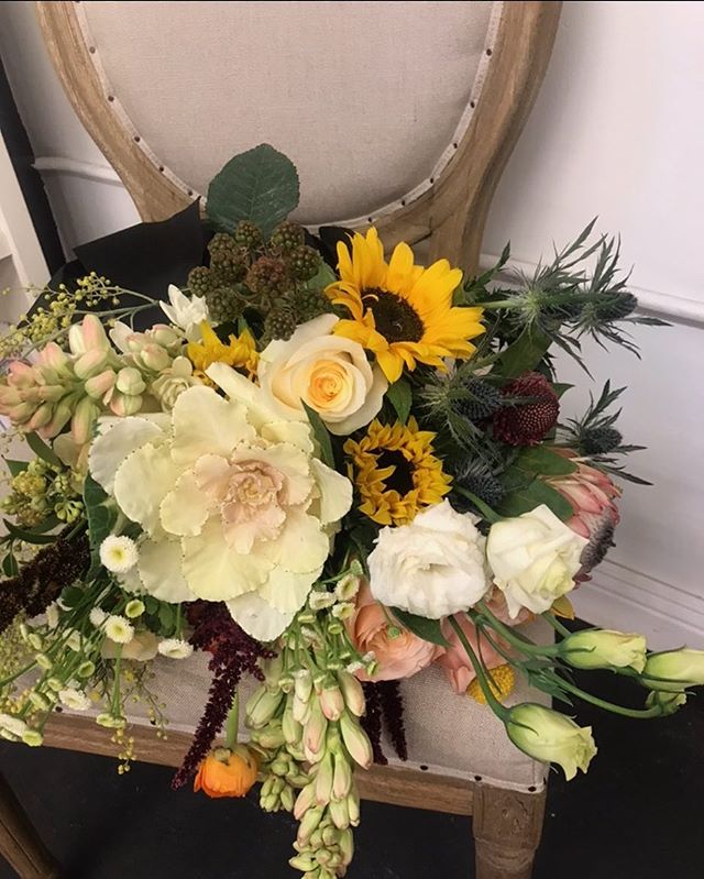 A little bit of sunshine for the rainy days coming #sumshine #kale #dandelionflowershop #alamedasmallbusinesses #sumflower