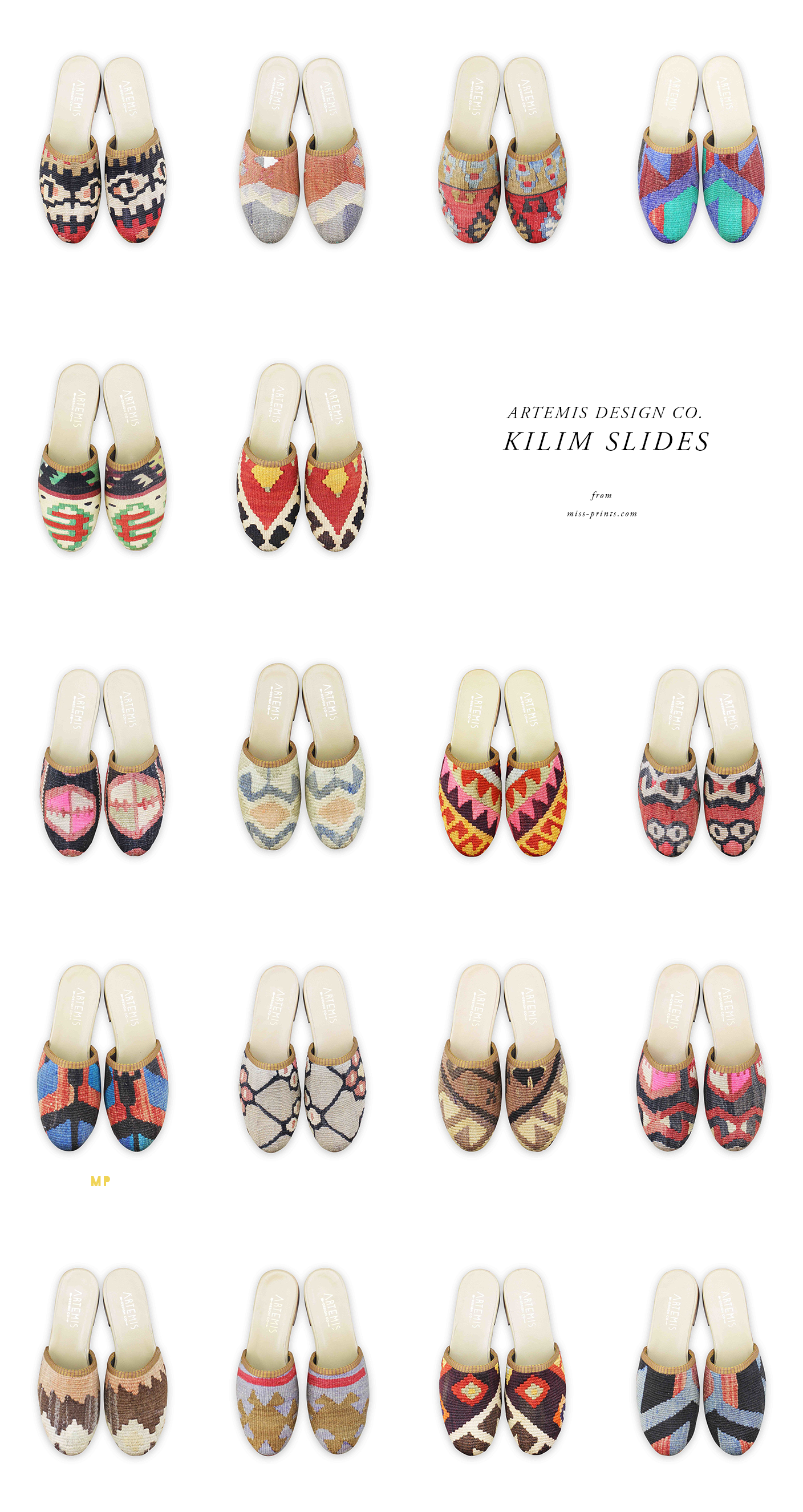 kilim mules