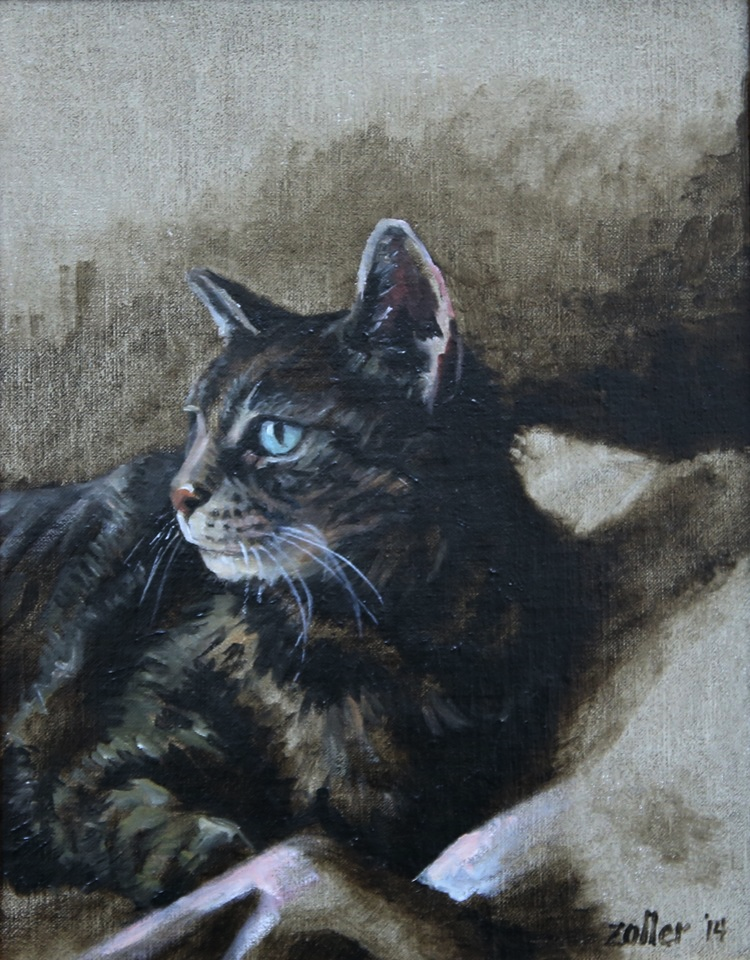Katie, 10" X 8," oil on linen on panel