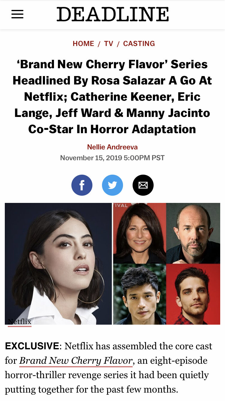 BRAND NEW CHERRY FLAVOR on NETFLIX Guest director on episodes 102 + 103