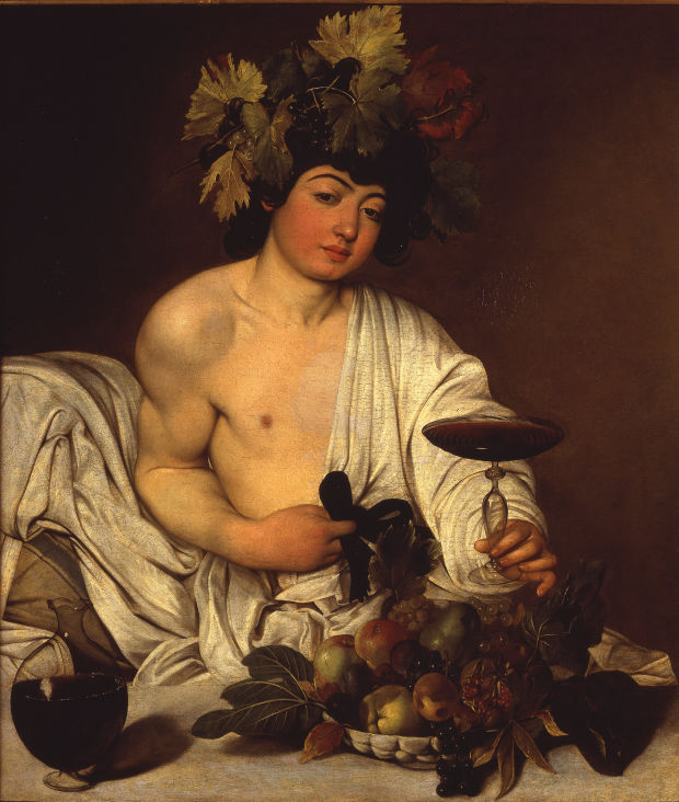 "Bacchus" by Caravaggio, 1595