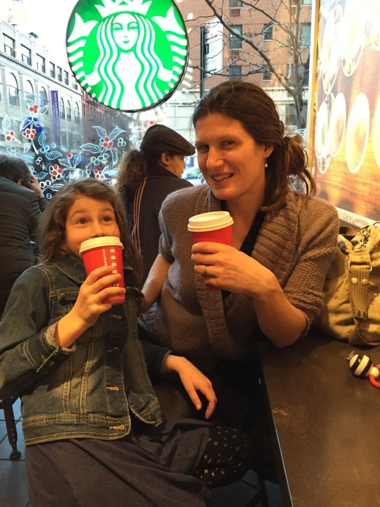 Uncle Carl treated us to hot chocolate and coffee after our museum adventure.