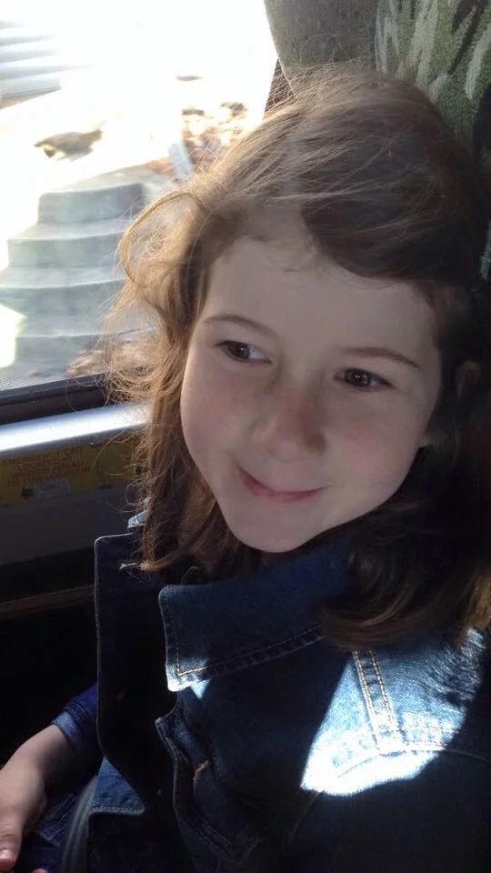 We walked to the bus station in Easton, and had a pleasant ride into the city. Nell could hardly sit still, she was so excited!