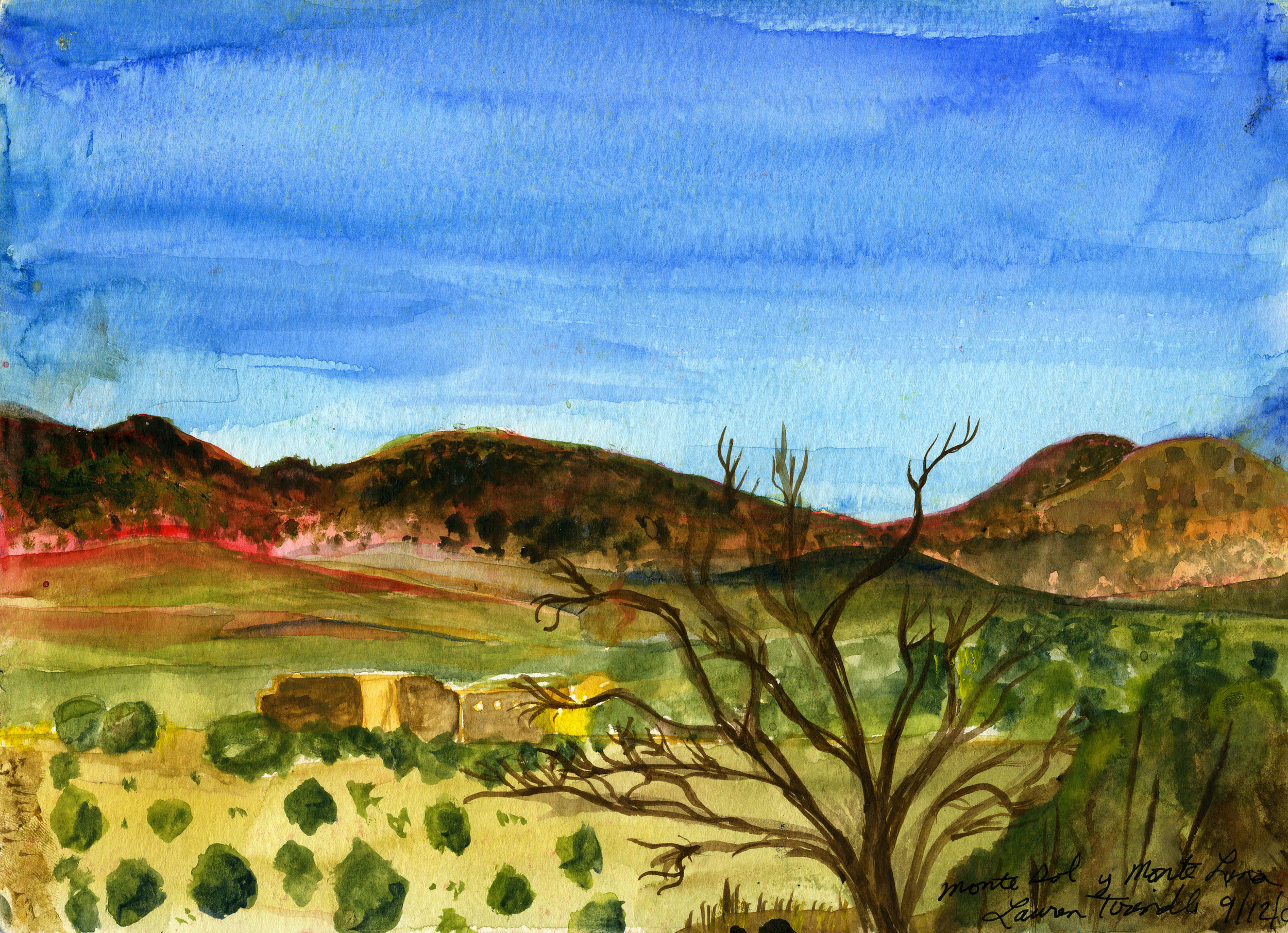 Sept. 12, 2003 "Monte Sol y Monte Luna in Santa Fe, NM" "...an entire landscape within the confines of your skin..." --Georgia O'Keeffe